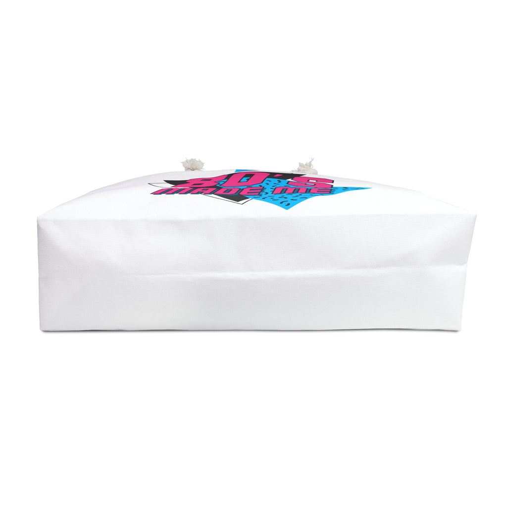 80's Made Me Weekender Bag | Retro 80s Neon Geometric Design