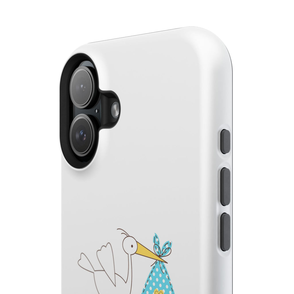 Stork 'It's a Boy' Phone Case | Impact-Resistant Case