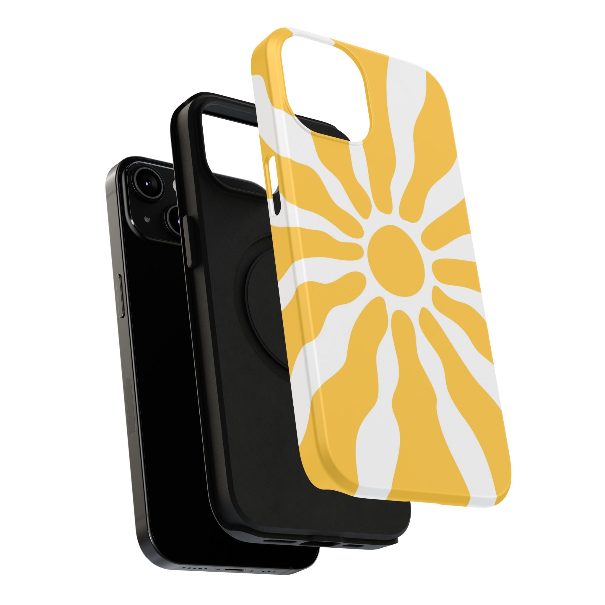 Retro Sunburst iPhone Case | Impact-Resistant Phone Case