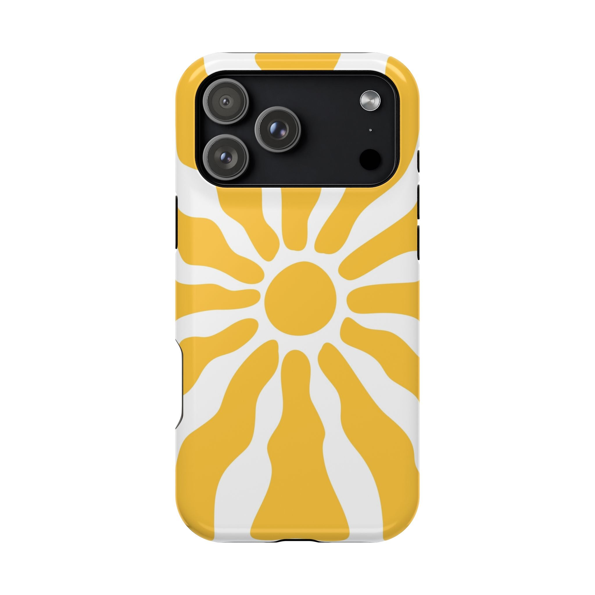 Retro Sunburst iPhone Case | Impact-Resistant Phone Case