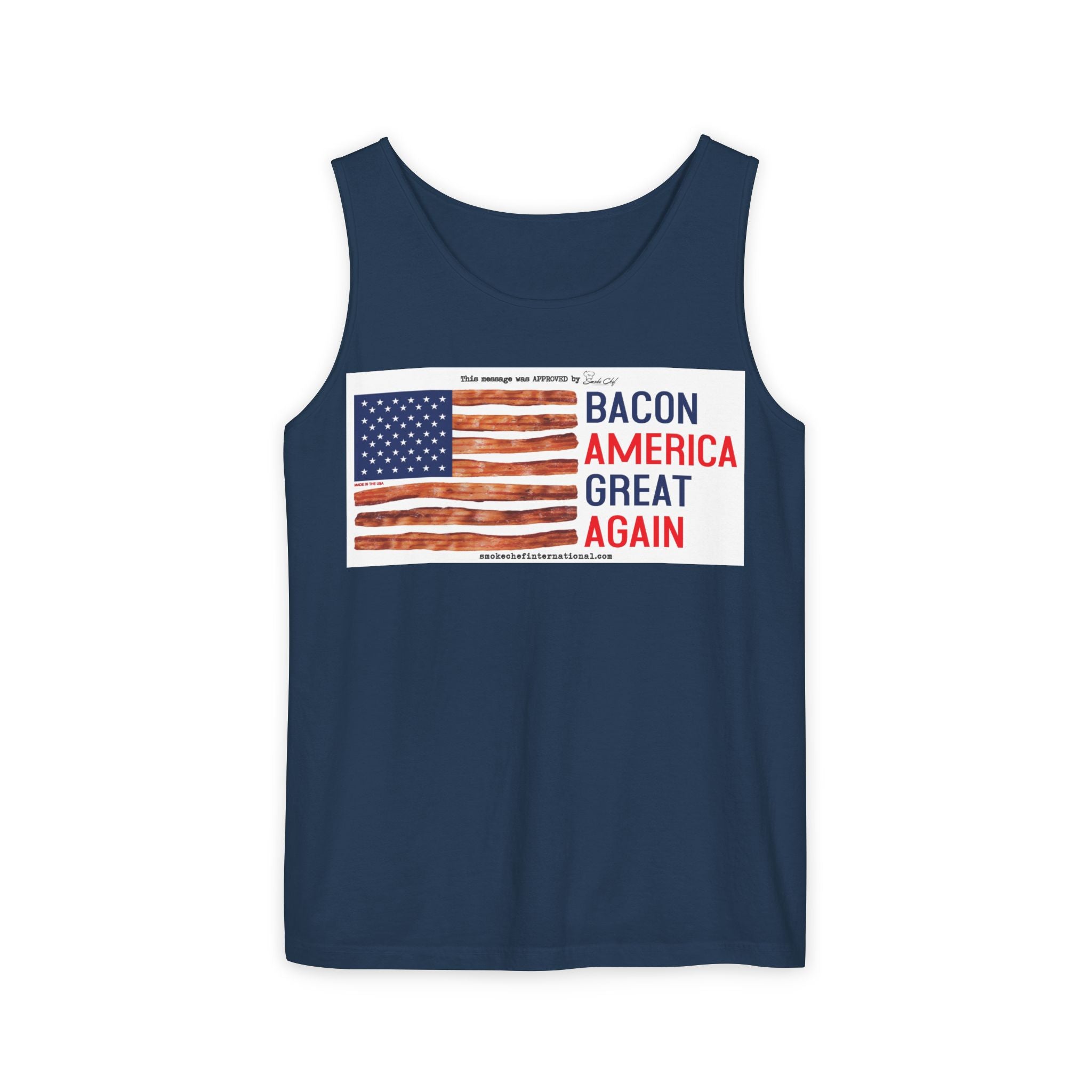 Bacon America Great Again Tank Top | American Flag Bacon Graphic