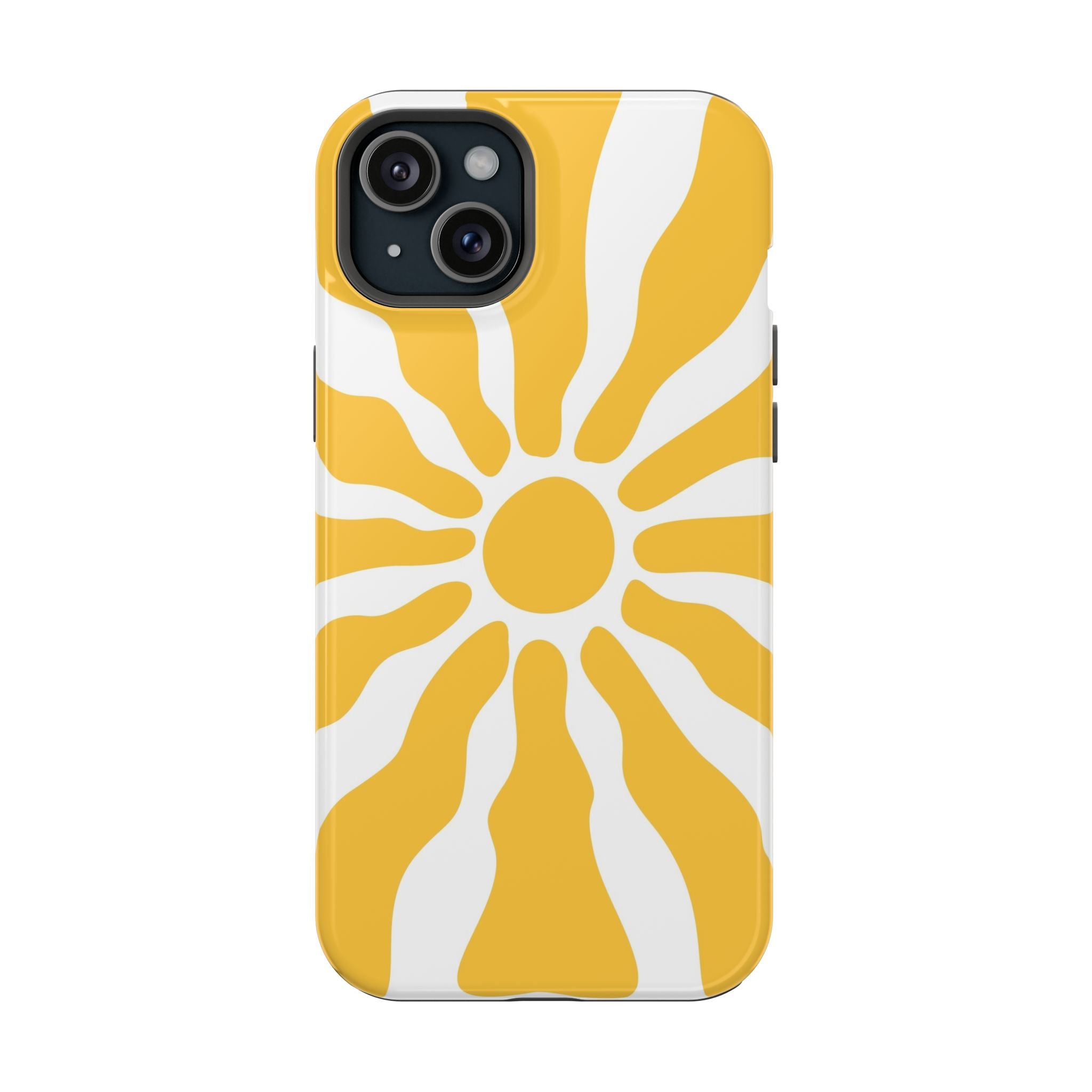 Retro Sunburst iPhone Case | Impact-Resistant Phone Case