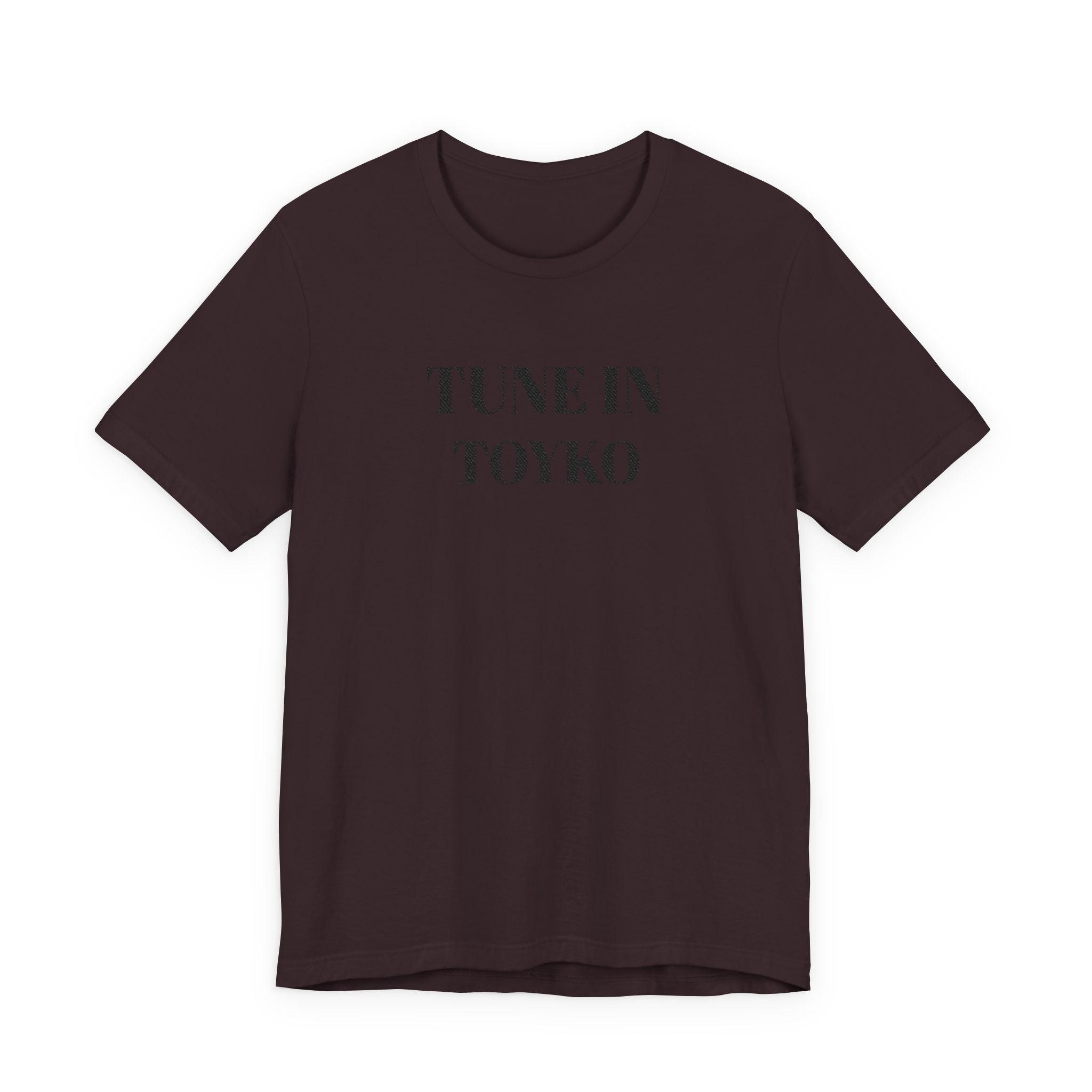 Tune In Toyko Tee | Text Graphic Shirt, Minimalist Stencil Typography