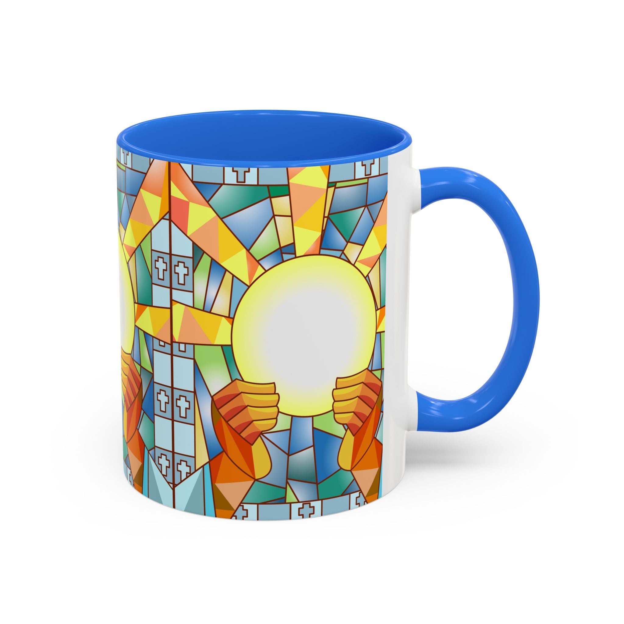 Stained Glass Eucharist Chalice Mug | Church Communion Ceramic Mug