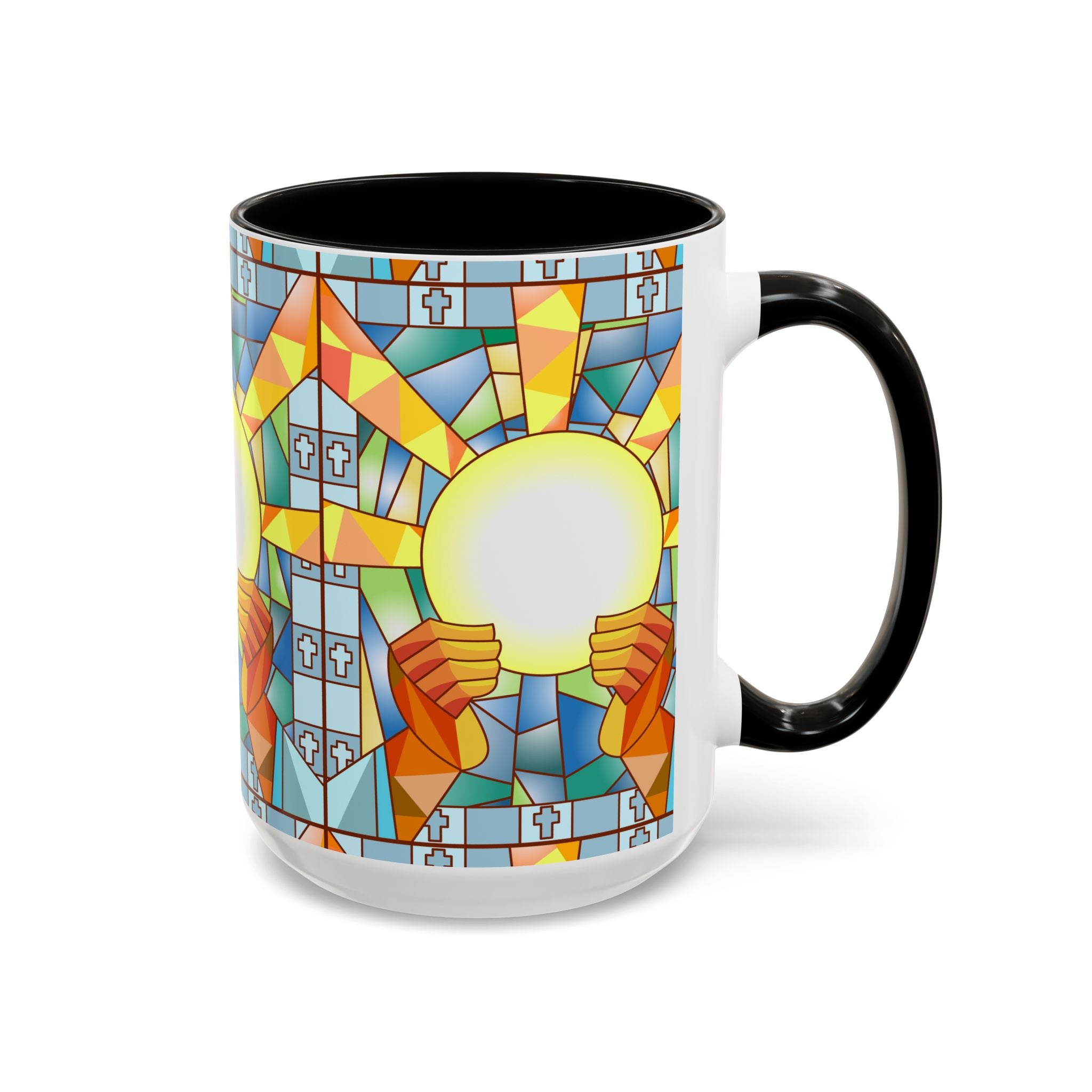 Stained Glass Eucharist Chalice Mug | Church Communion Ceramic Mug