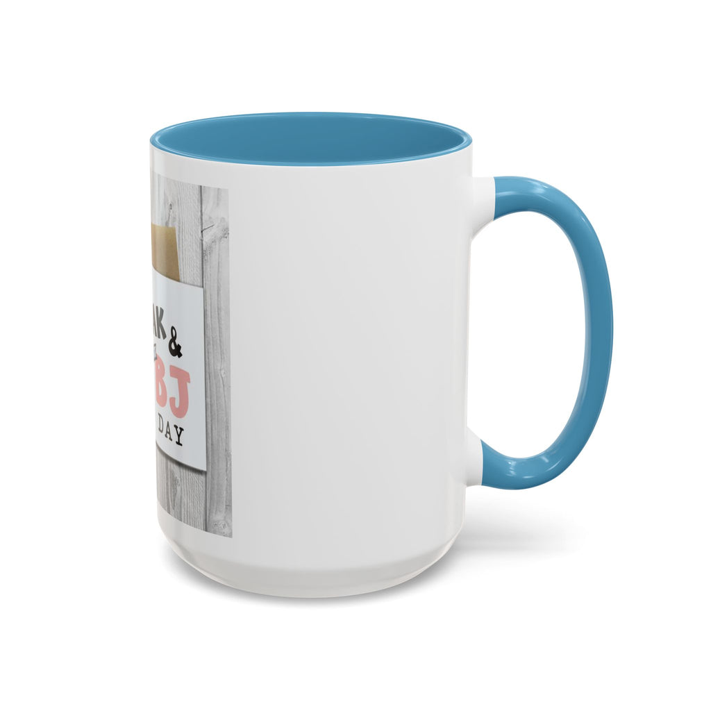 Happy Steak & BJ Day Mug | Novelty Coffee Mug, Humorous Holiday Design