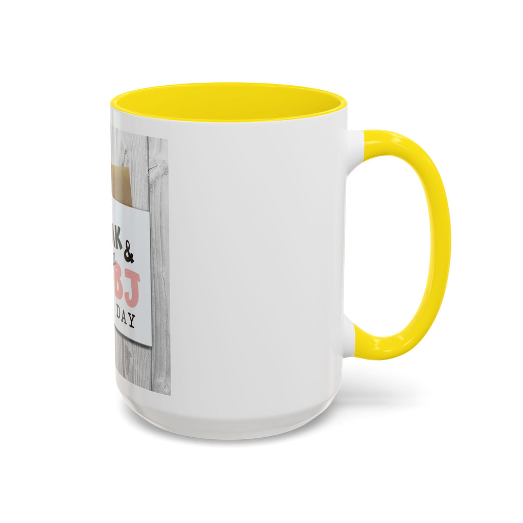 Happy Steak & BJ Day Mug | Novelty Coffee Mug, Humorous Holiday Design