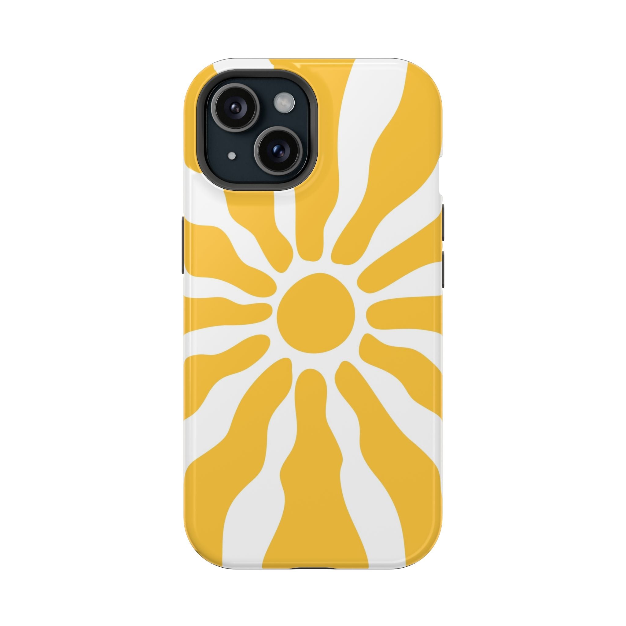 Retro Sunburst iPhone Case | Impact-Resistant Phone Case