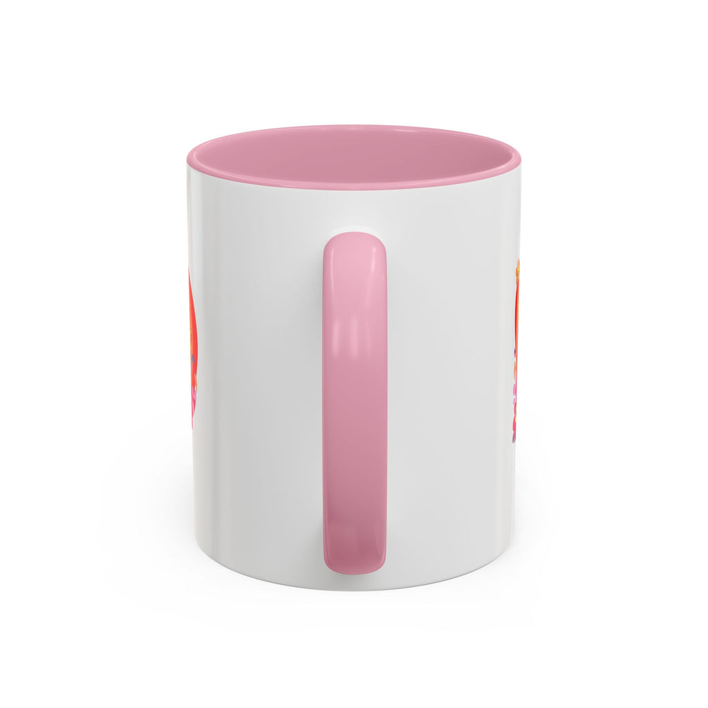 Retro Peace Flower Power Mug | Colorful 70s Hippie Design
