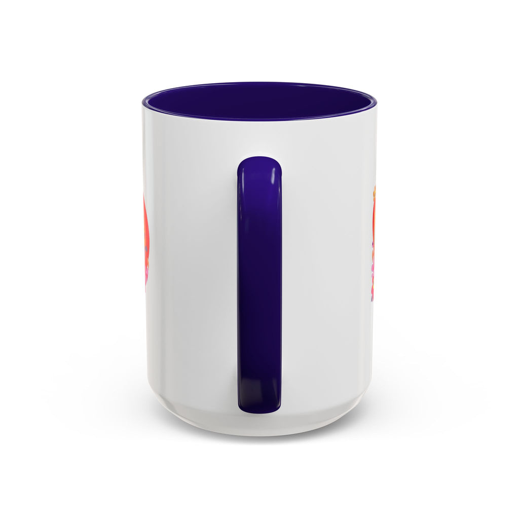 Retro Peace Flower Power Mug | Colorful 70s Hippie Design