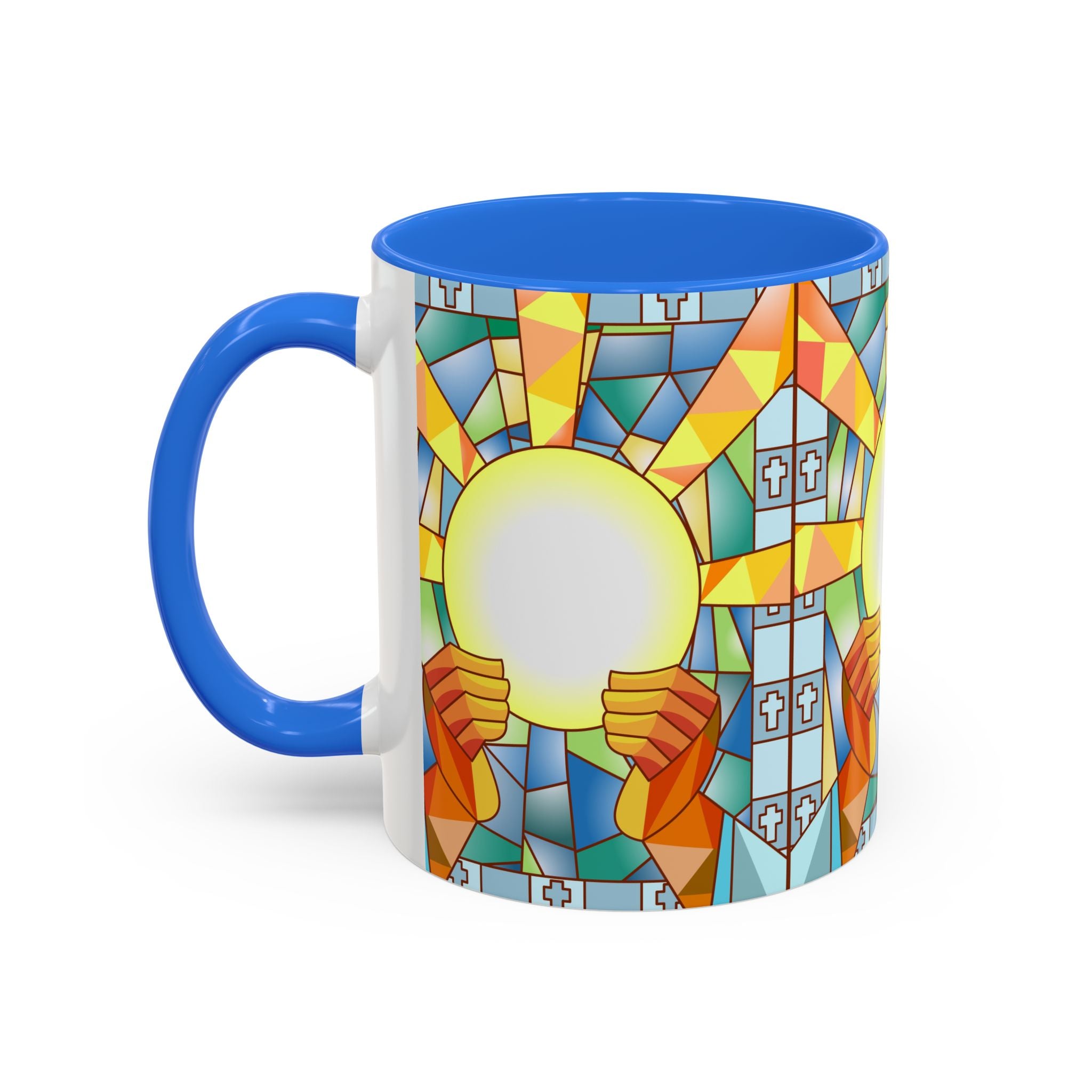 Stained Glass Eucharist Chalice Mug | Church Communion Ceramic Mug