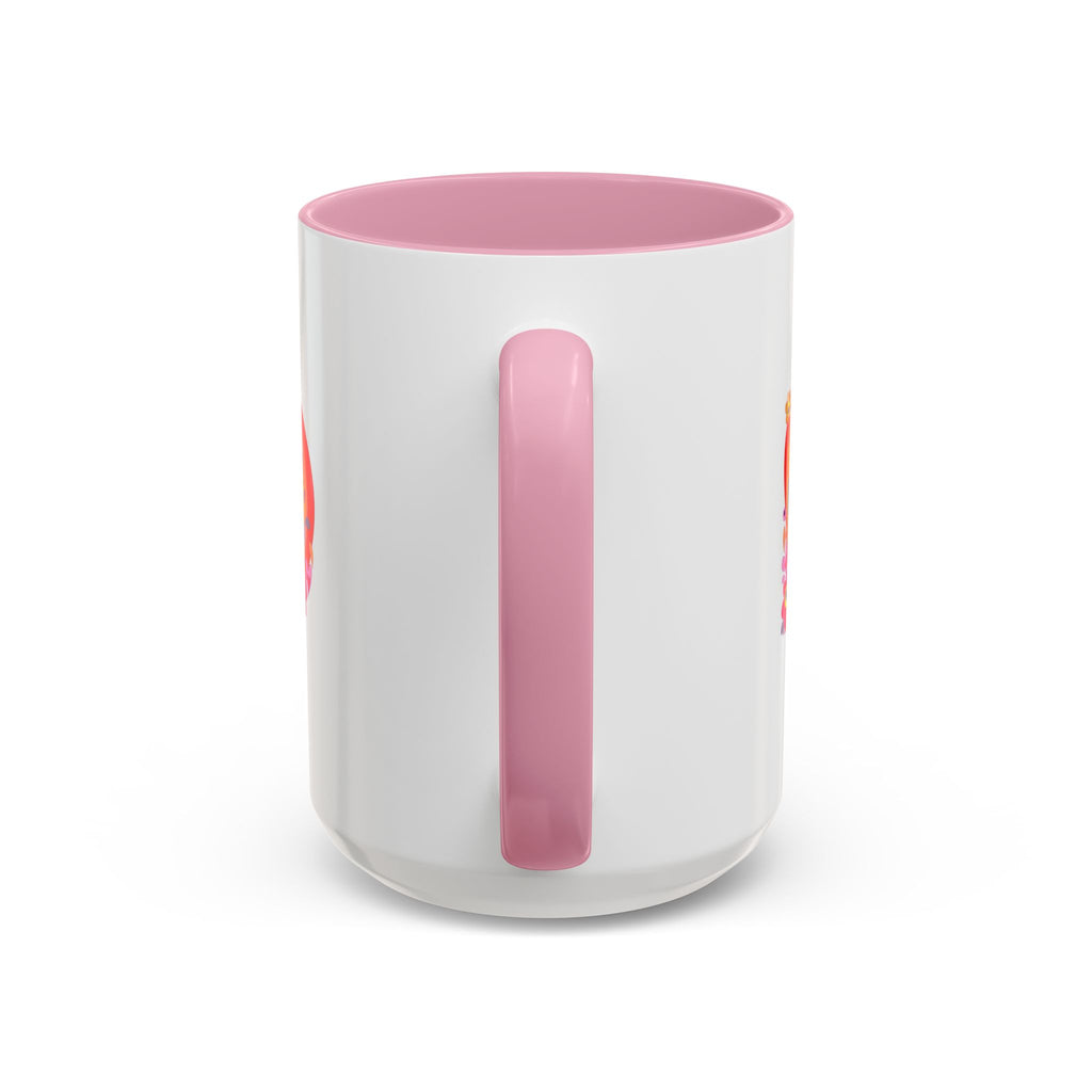Retro Peace Flower Power Mug | Colorful 70s Hippie Design