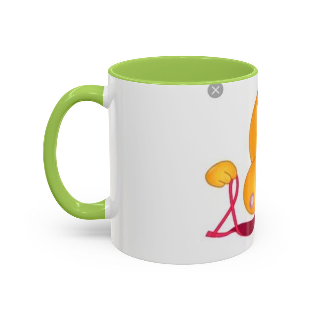 Winking Boob Emoji Mug Accent Coffee Mug | 11oz 15oz