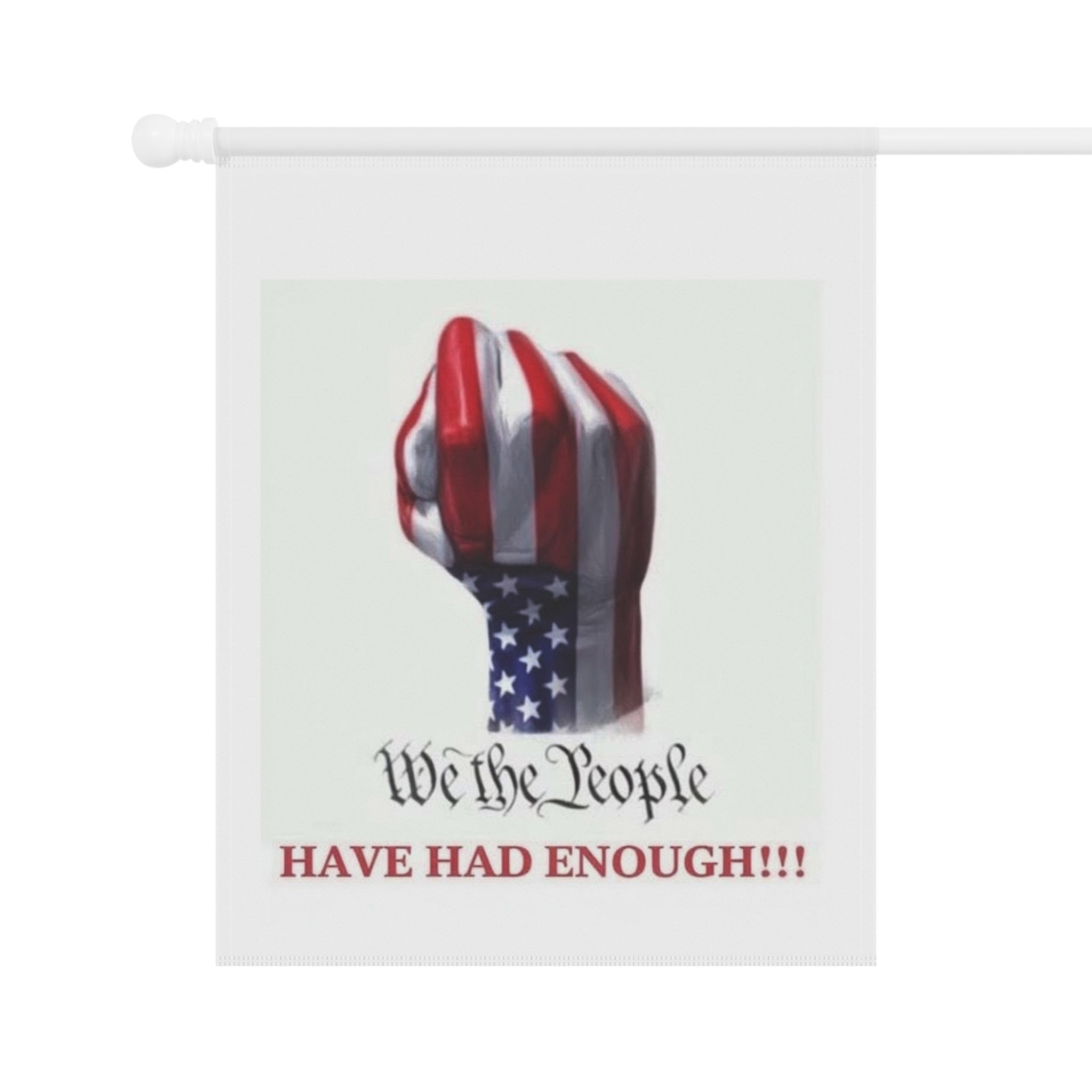 We The People Fist garden flag | House Banner, Patriotic American Flag Design