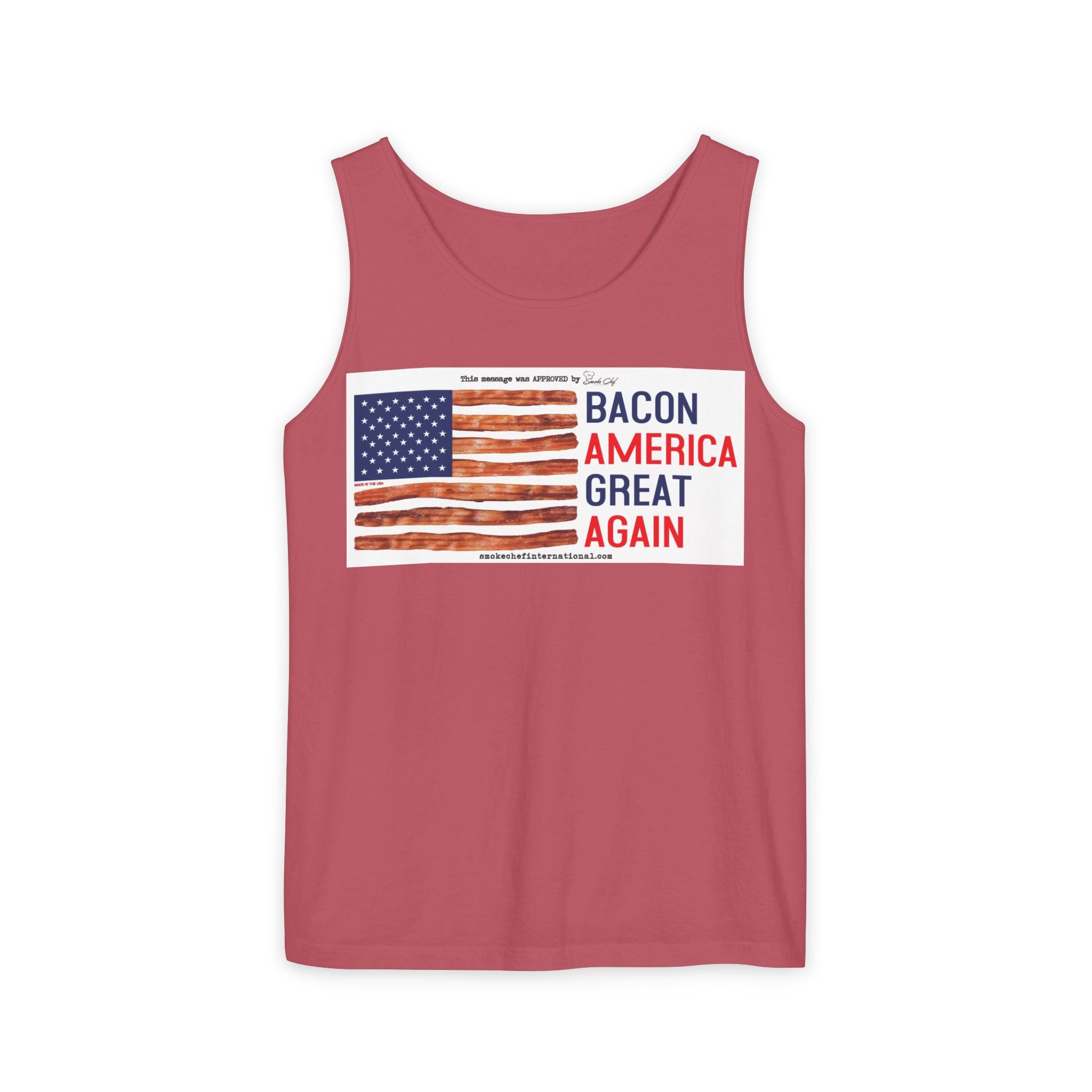 Bacon America Great Again Tank Top | American Flag Bacon Graphic