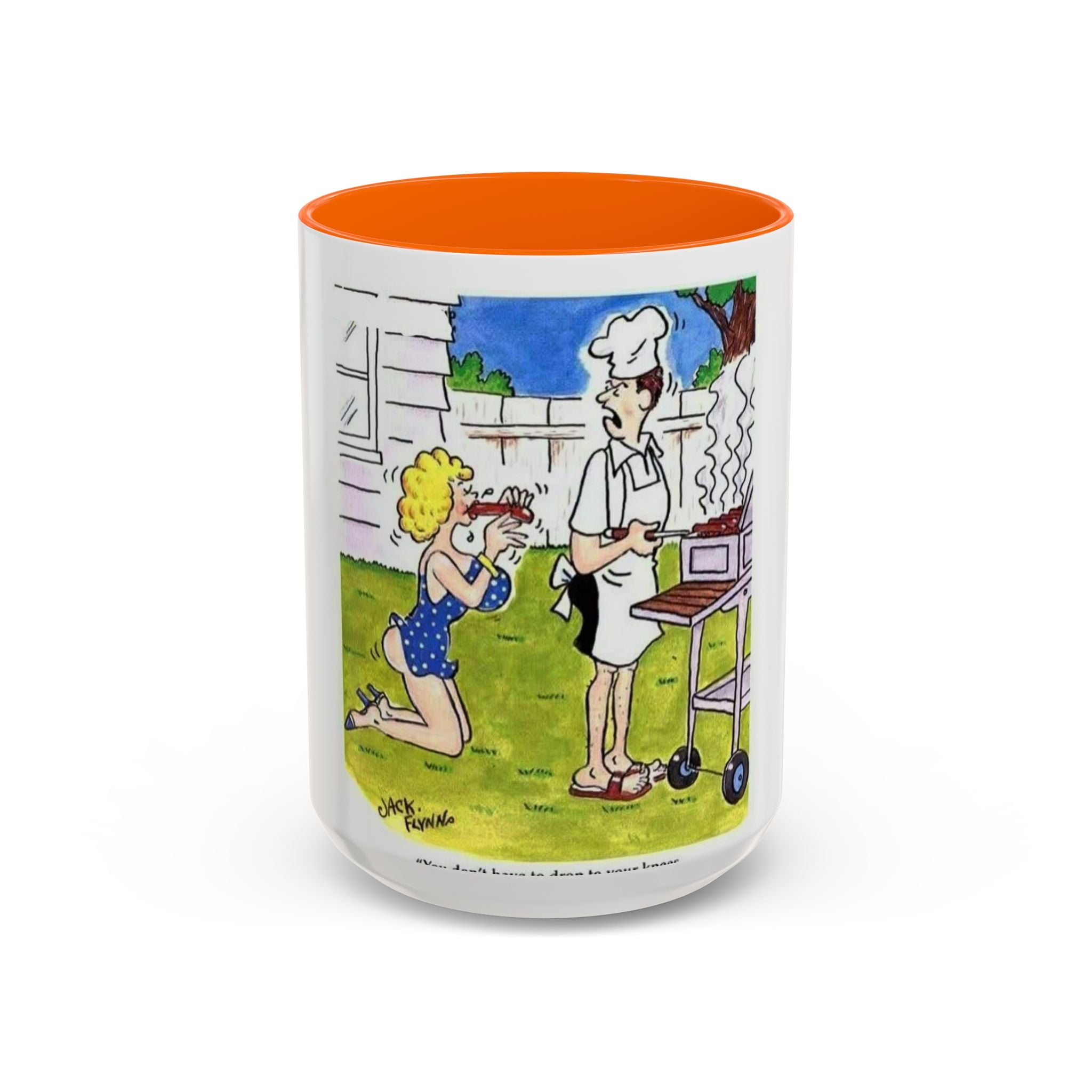 Backyard BBQ Cartoon mug | Accent Coffee Mug 11oz 15oz