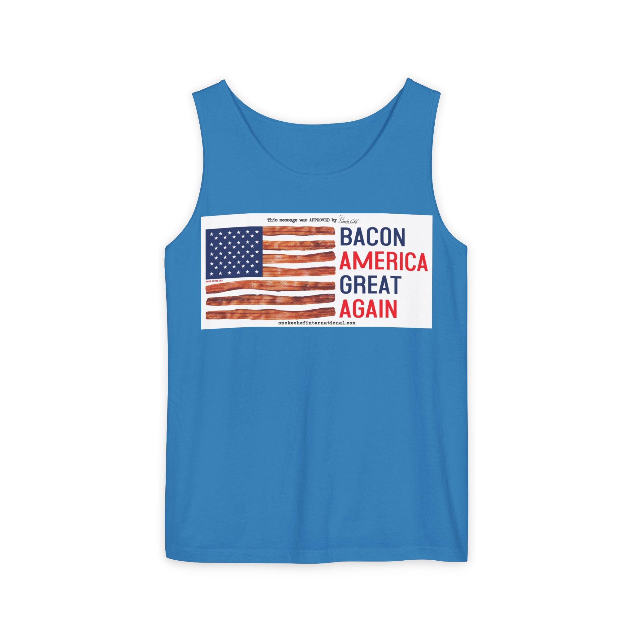 Bacon America Great Again Tank Top | American Flag Bacon Graphic