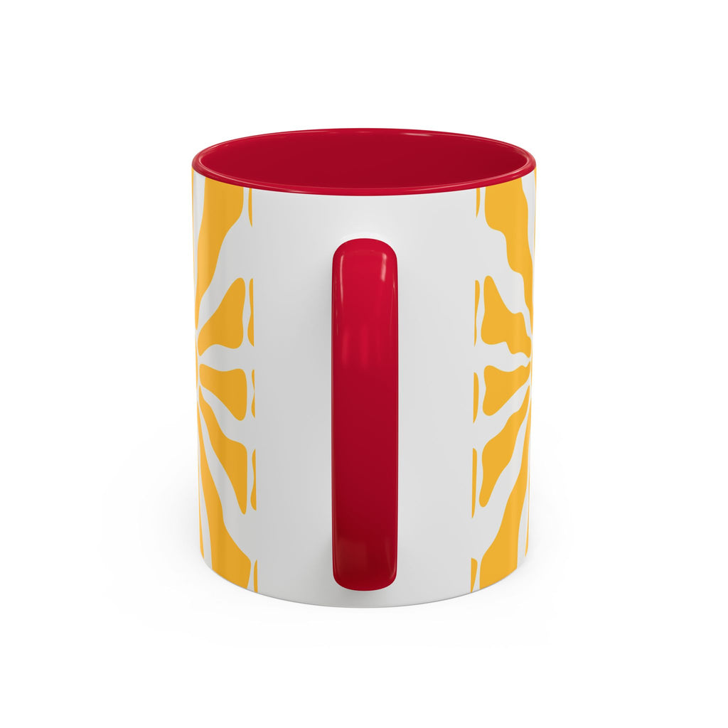 Yellow Sunburst Mug | Ceramic Coffee Cup