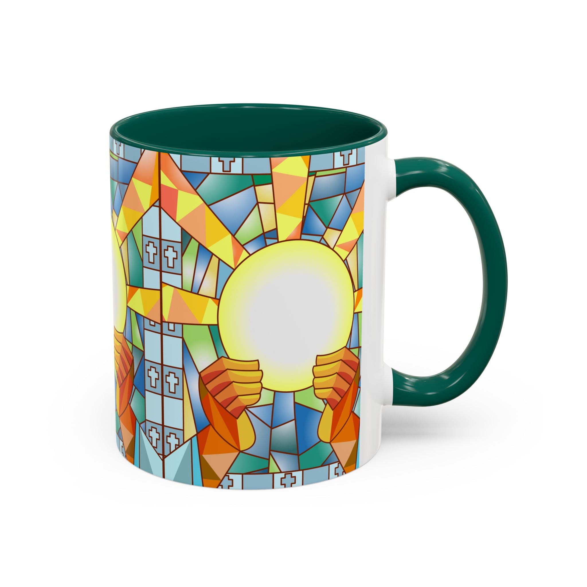 Stained Glass Eucharist Chalice Mug | Church Communion Ceramic Mug
