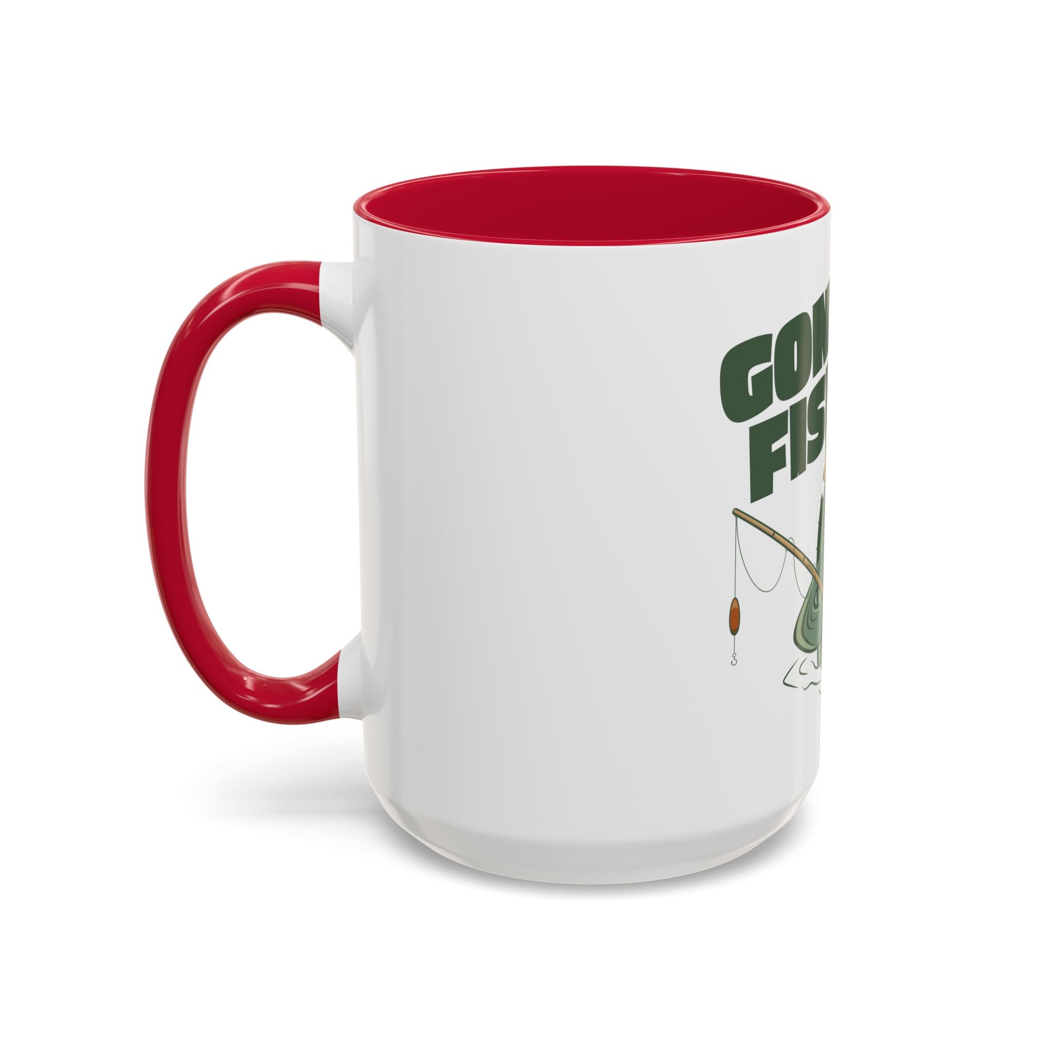 Gone Fishing fish character Mug | 11oz 15oz colorful ceramic