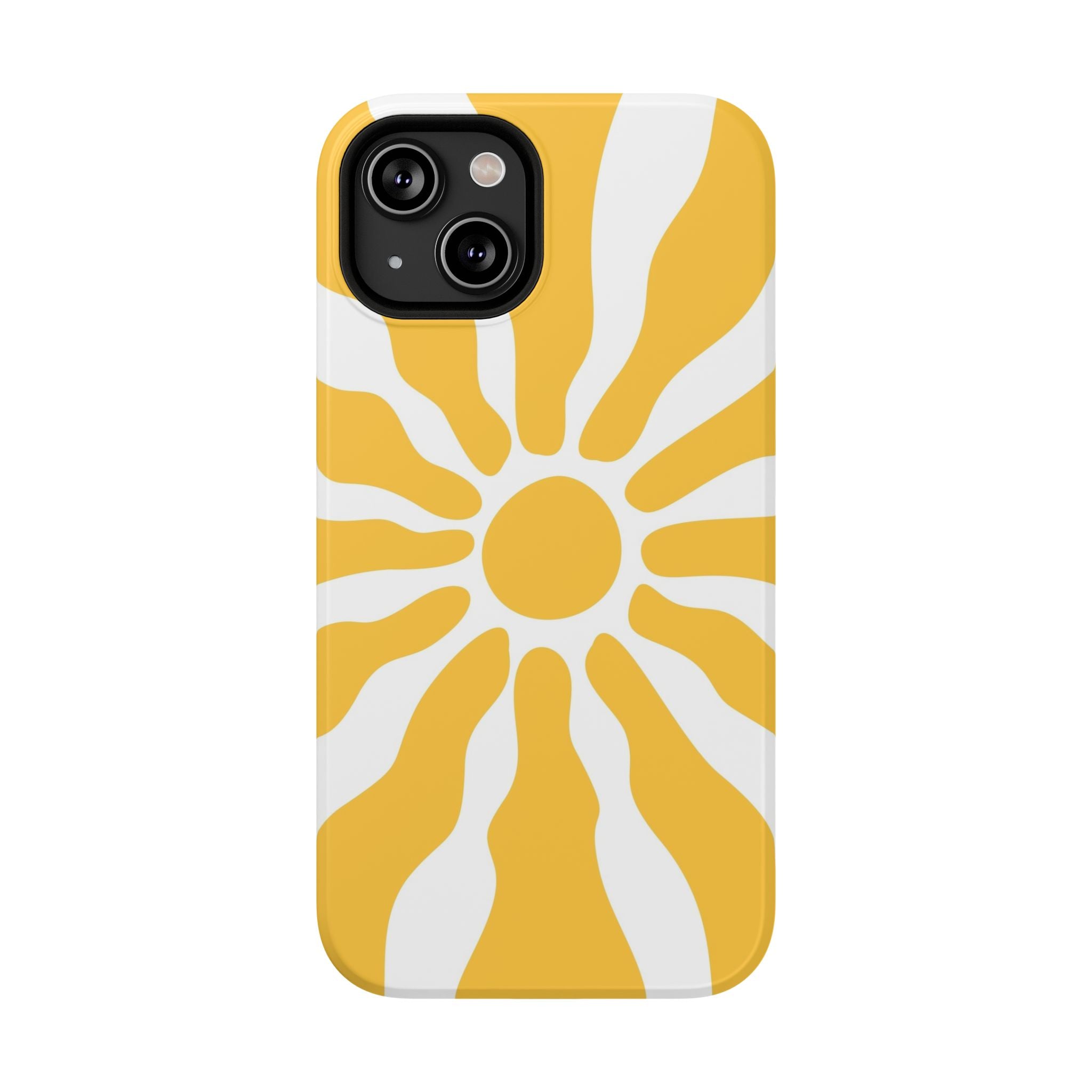 Retro Sunburst iPhone Case | Impact-Resistant Phone Case