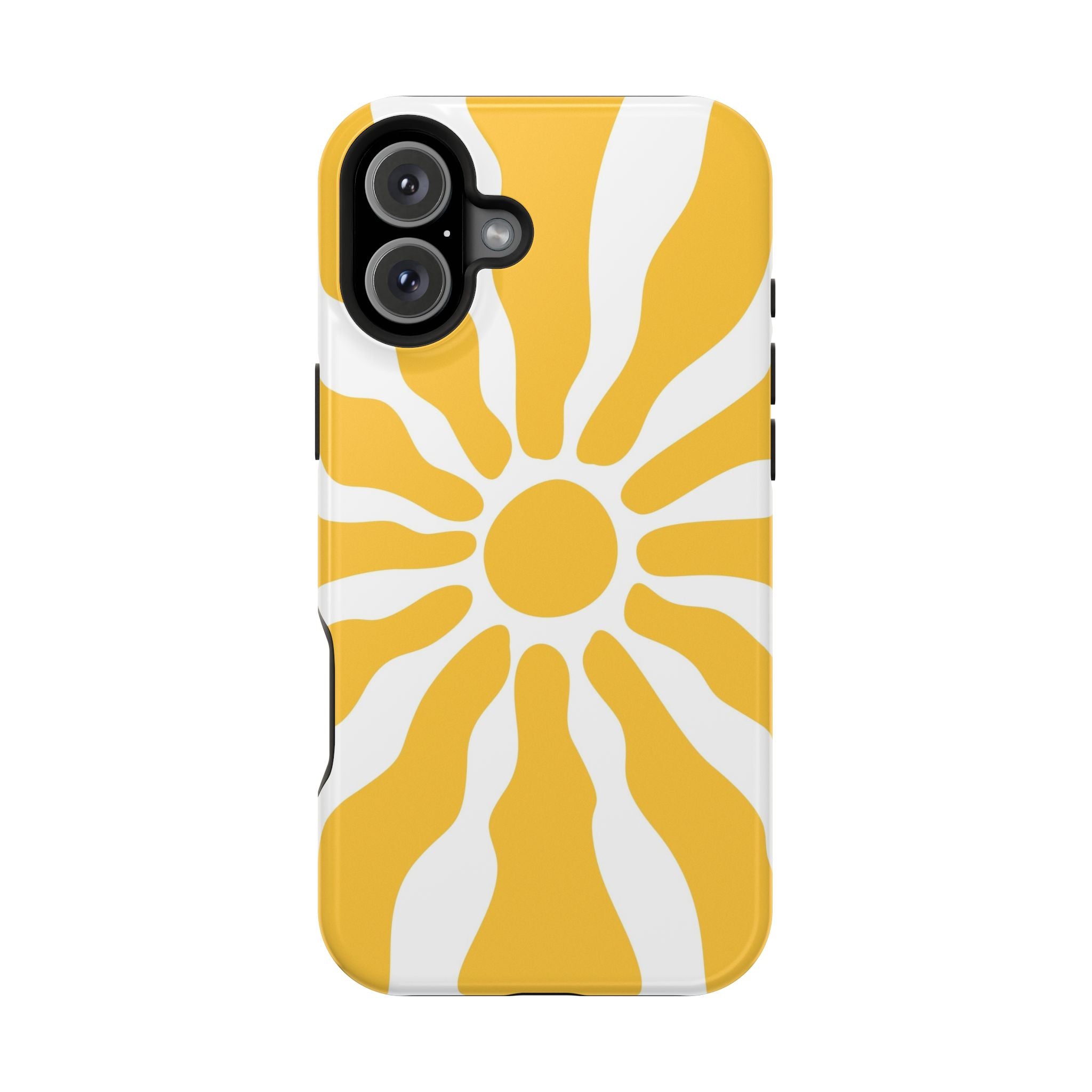 Retro Sunburst iPhone Case | Impact-Resistant Phone Case