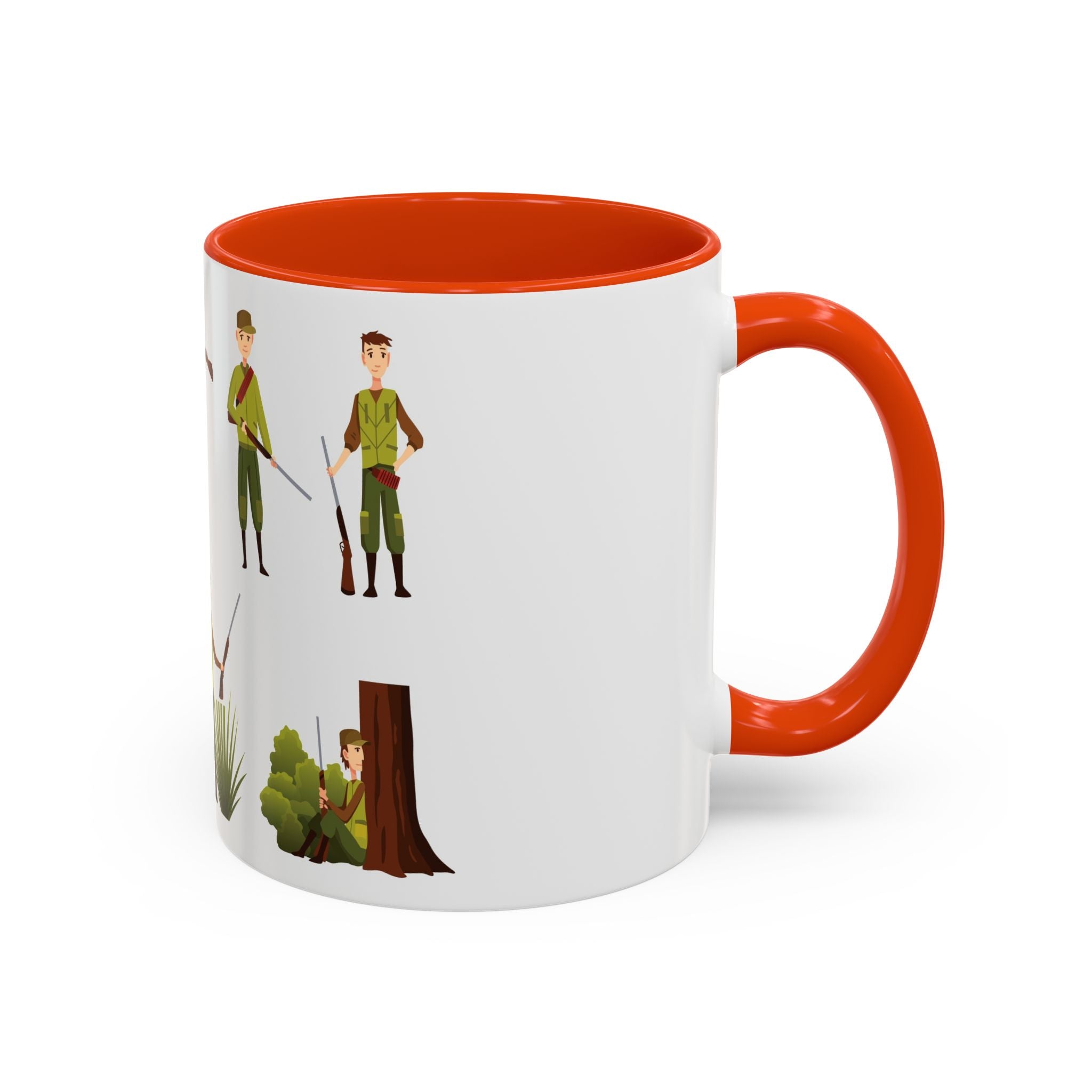 Hunter Pattern Mug | Hunting Illustrations, Outdoorsman Coffee Cup