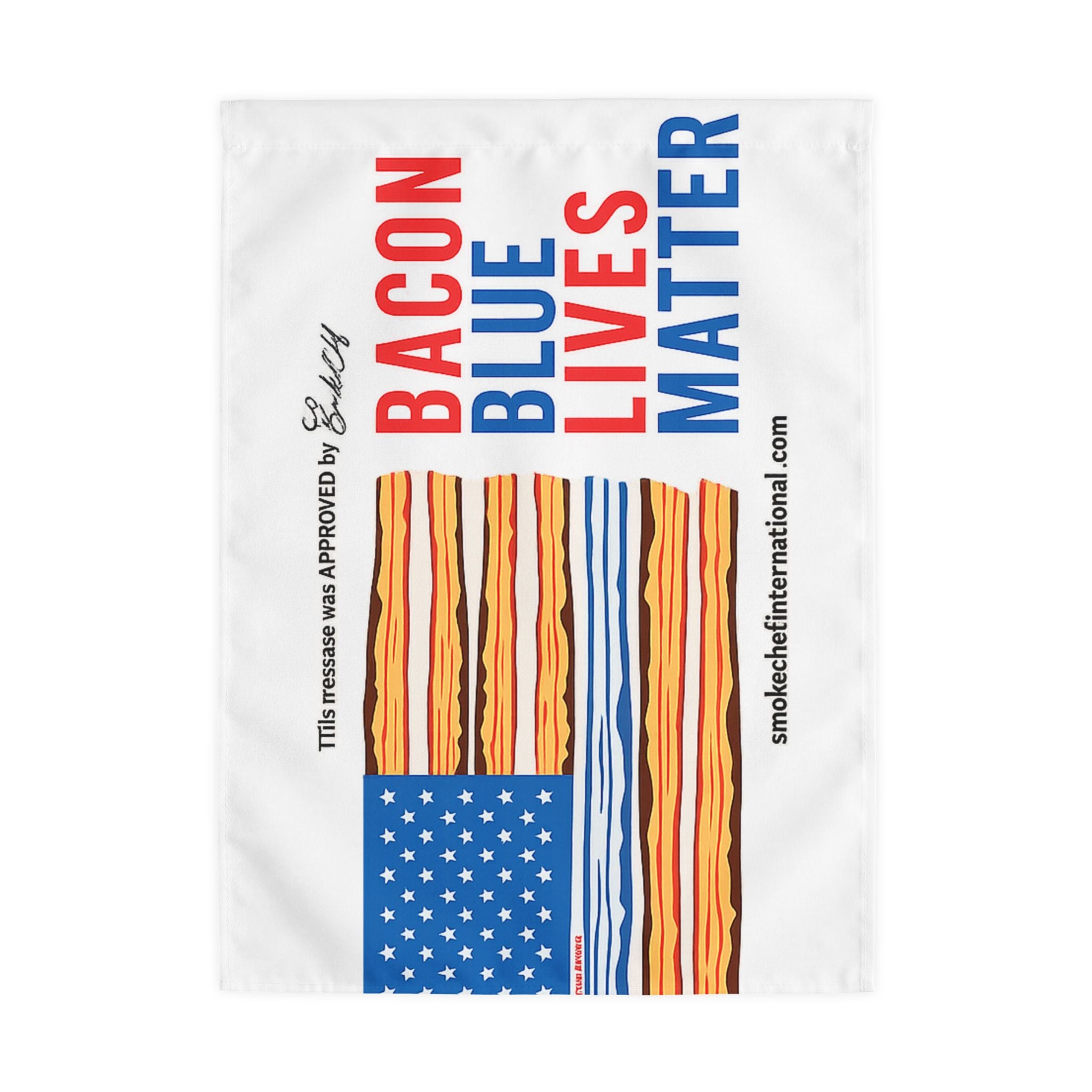 Bacon Blue Lives Matter Flag | Outdoor Flag with Rod Pocket