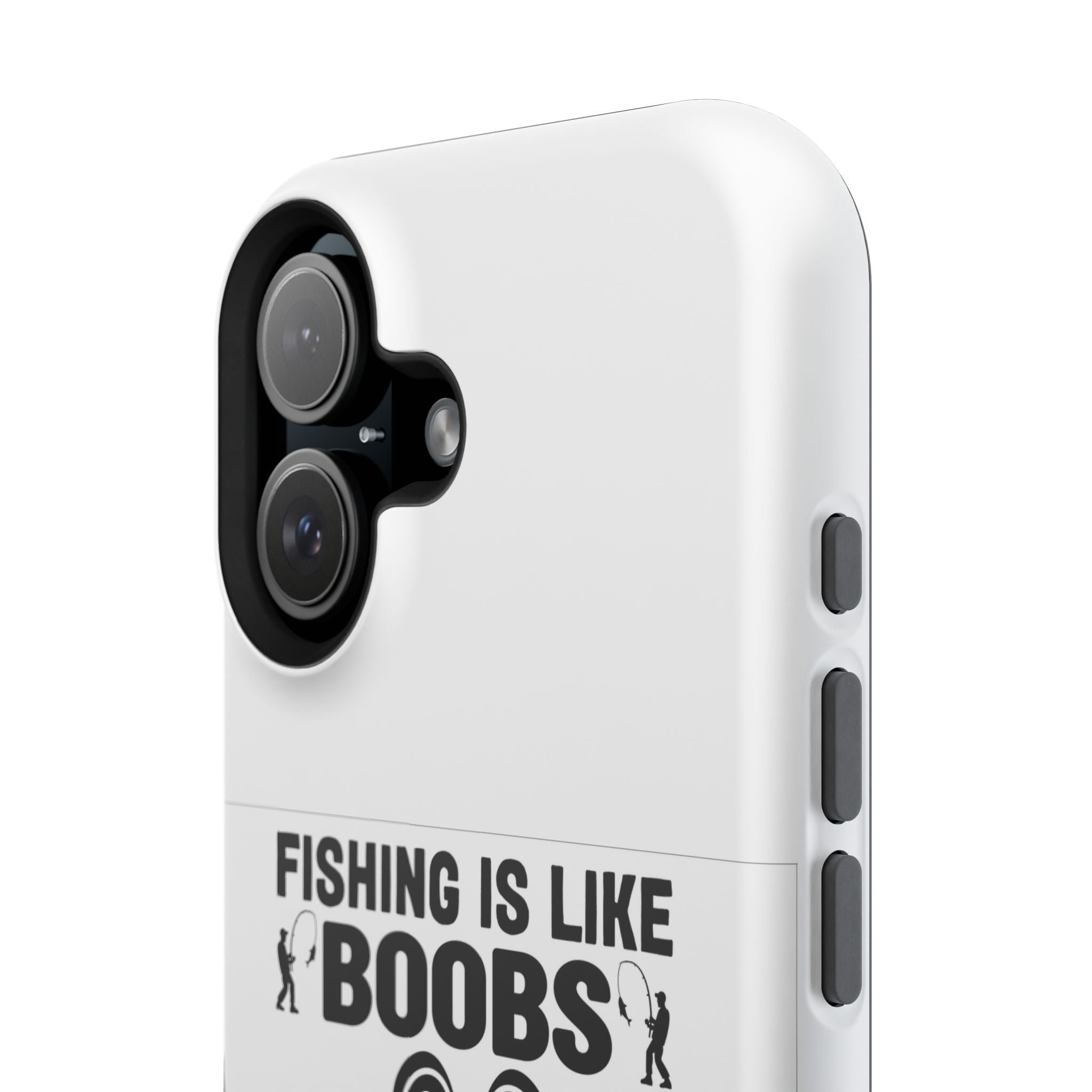 Fishing Is Like Boobs phone case | Impact-Resistant Case