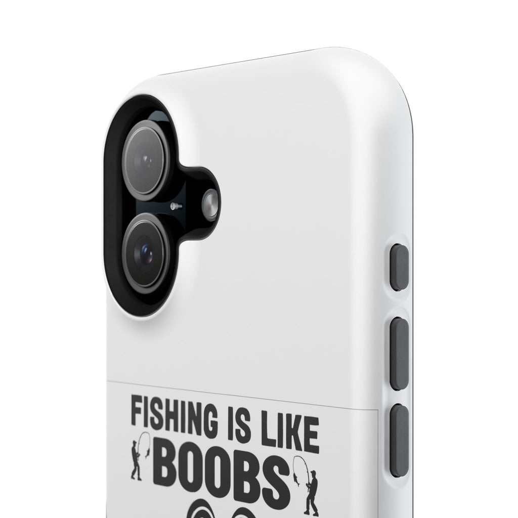 Fishing Is Like Boobs phone case | Impact-Resistant Case