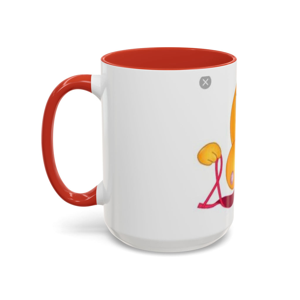 Winking Boob Emoji Mug Accent Coffee Mug | 11oz 15oz
