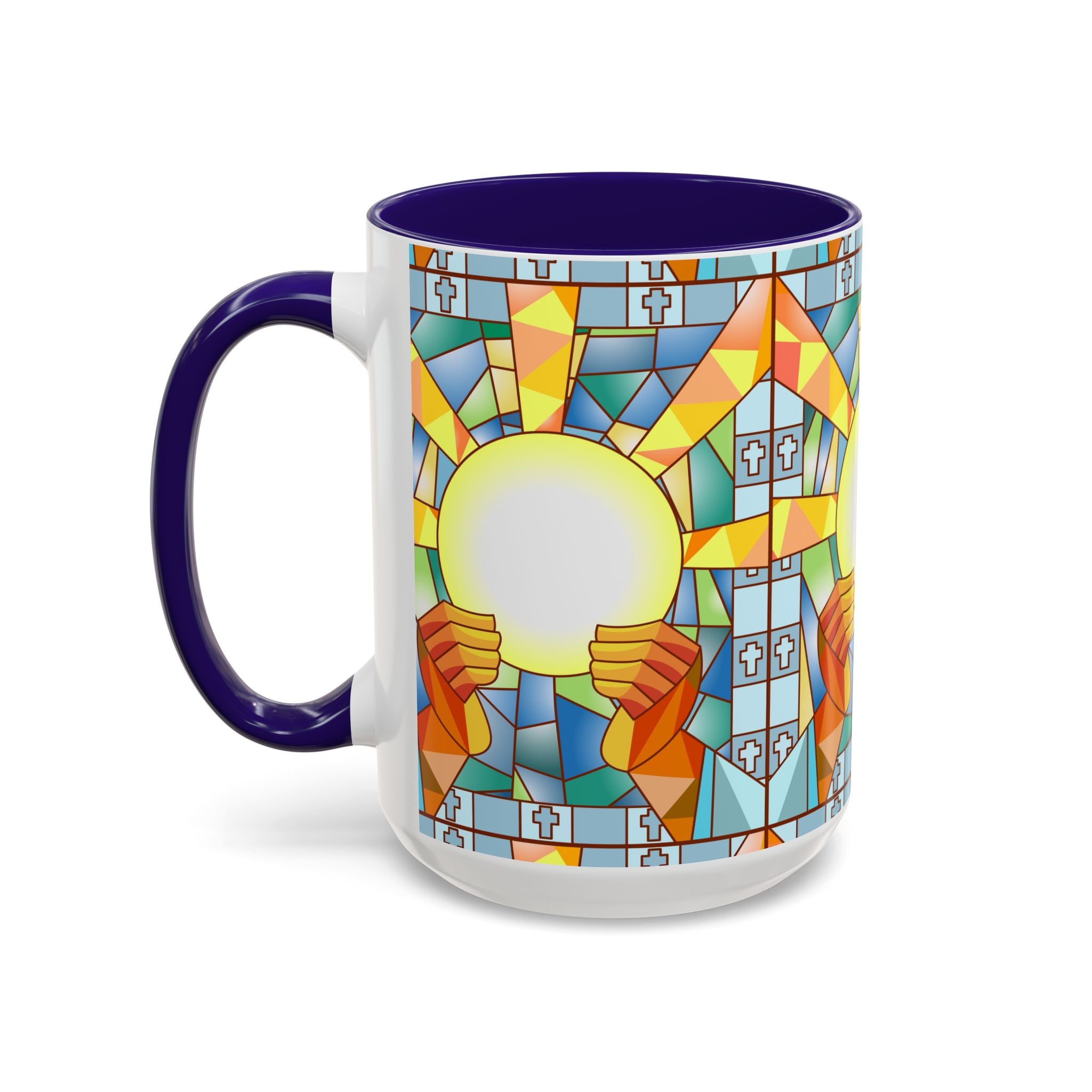 Stained Glass Eucharist Chalice Mug | Church Communion Ceramic Mug
