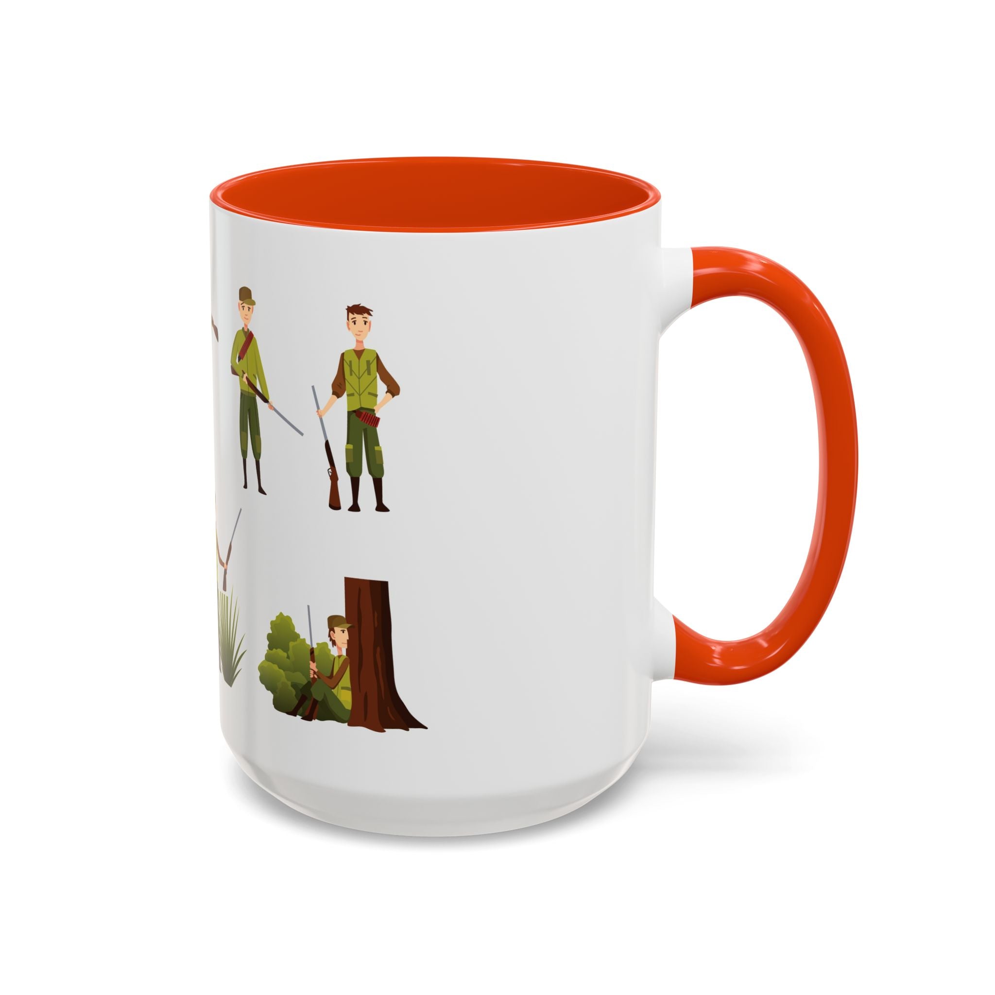 Hunter Pattern Mug | Hunting Illustrations, Outdoorsman Coffee Cup