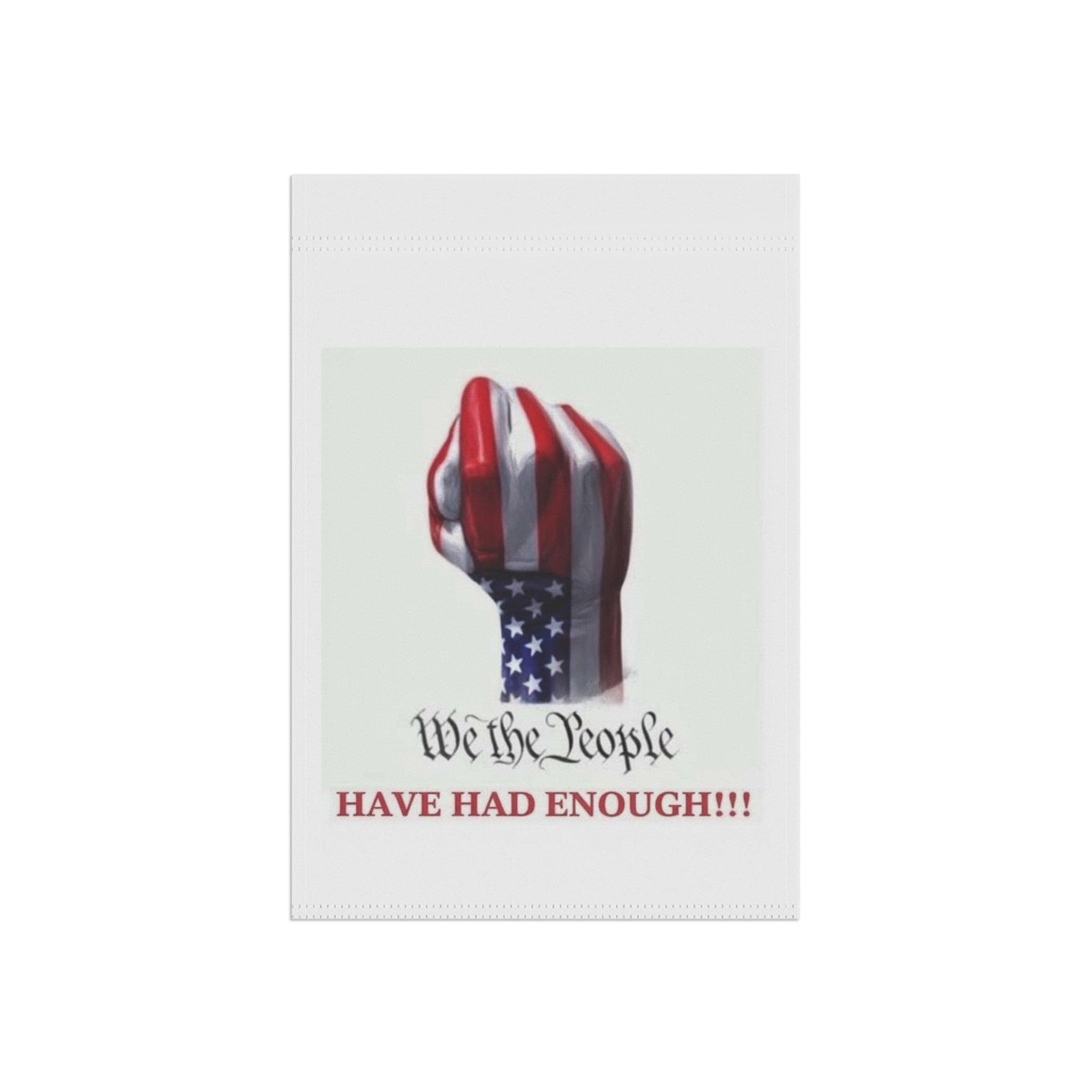 We The People Fist garden flag | House Banner, Patriotic American Flag Design