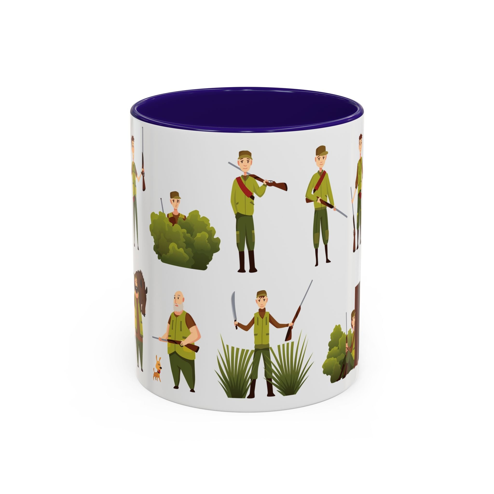 Hunter Pattern Mug | Hunting Illustrations, Outdoorsman Coffee Cup