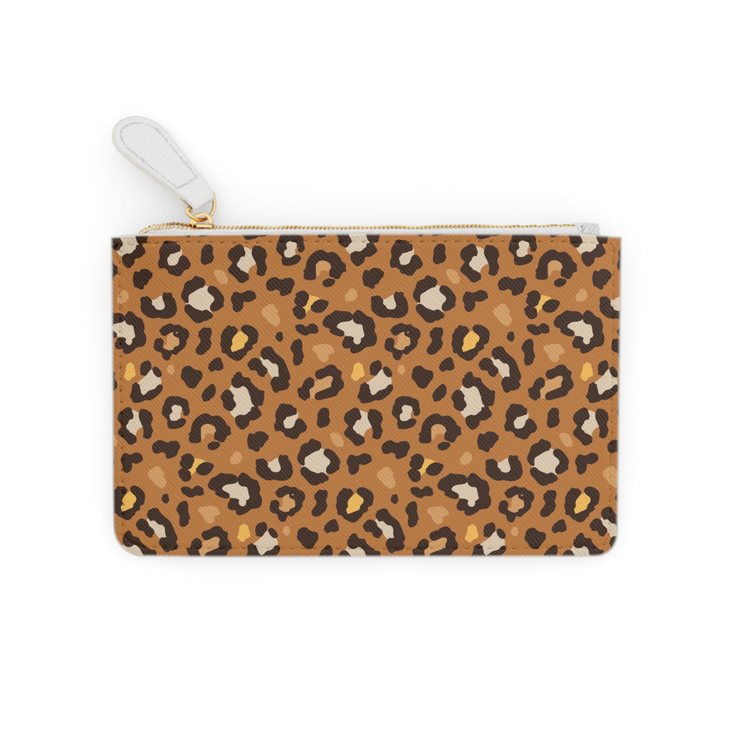 Leopard Print Mini Clutch Bag | Brown Cheetah Pattern Accessory