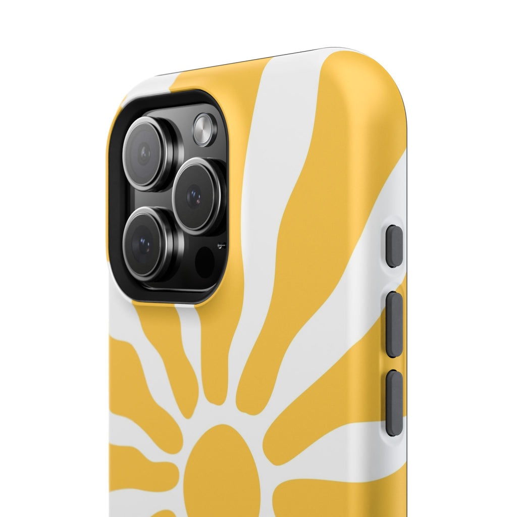 Retro Sunburst iPhone Case | Impact-Resistant Phone Case