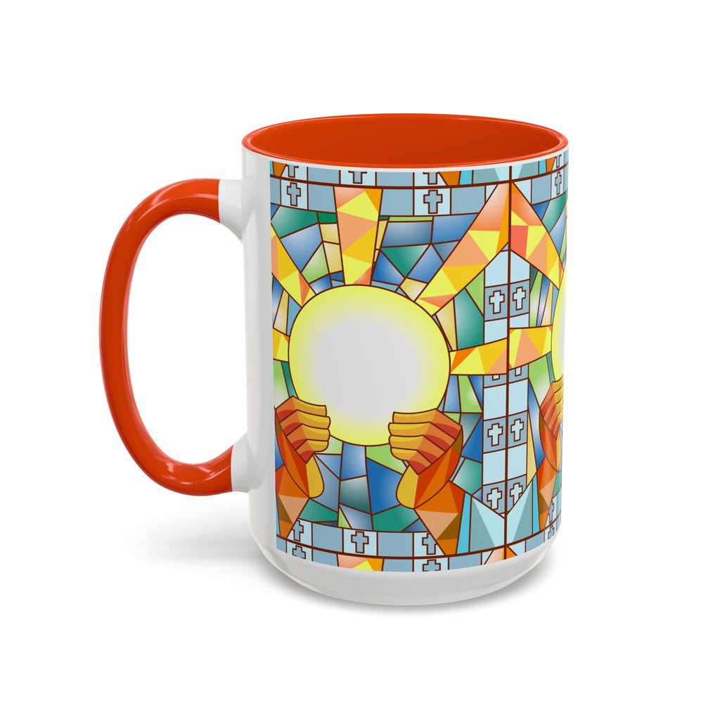 Stained Glass Eucharist Chalice Mug | Church Communion Ceramic Mug