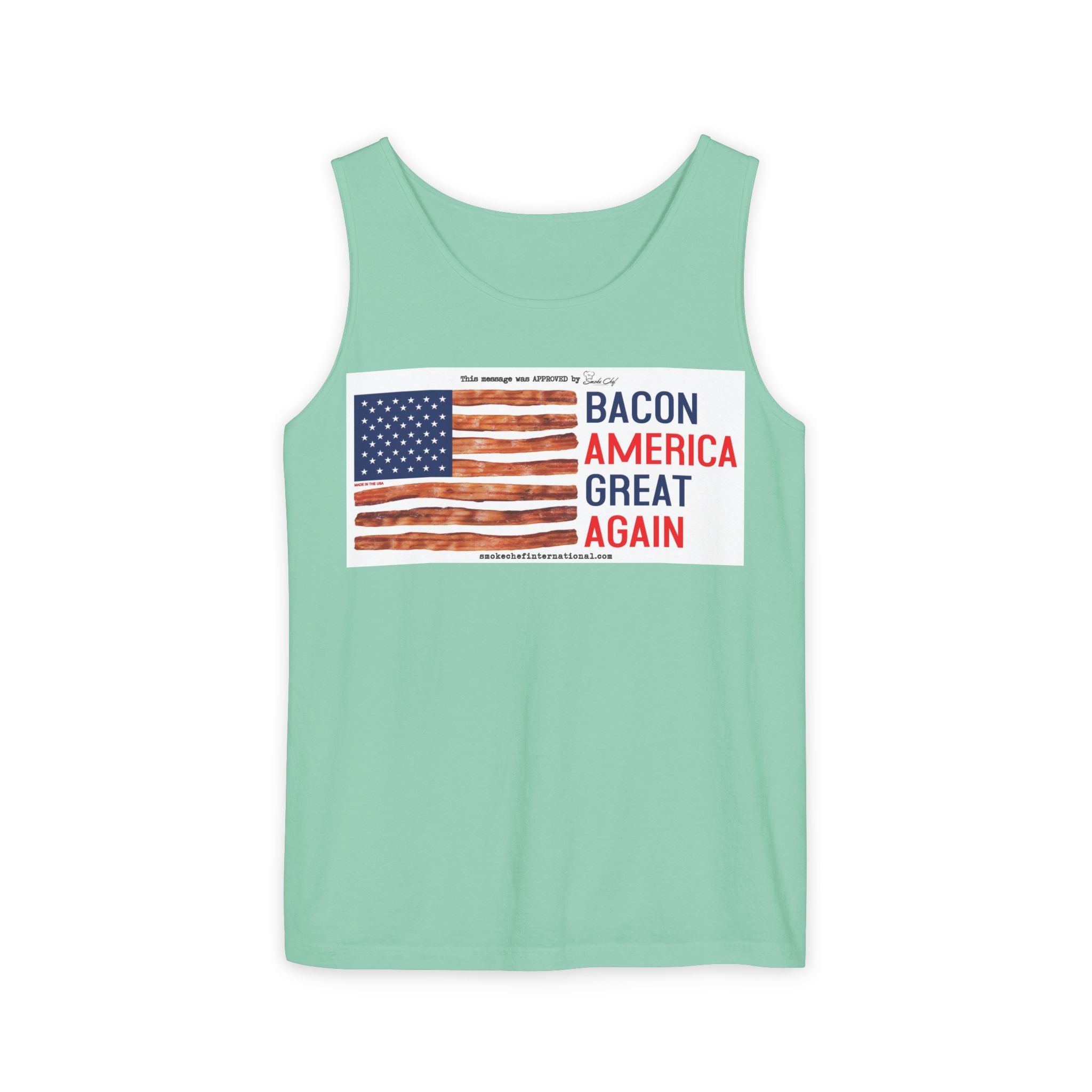 Bacon America Great Again Tank Top | American Flag Bacon Graphic