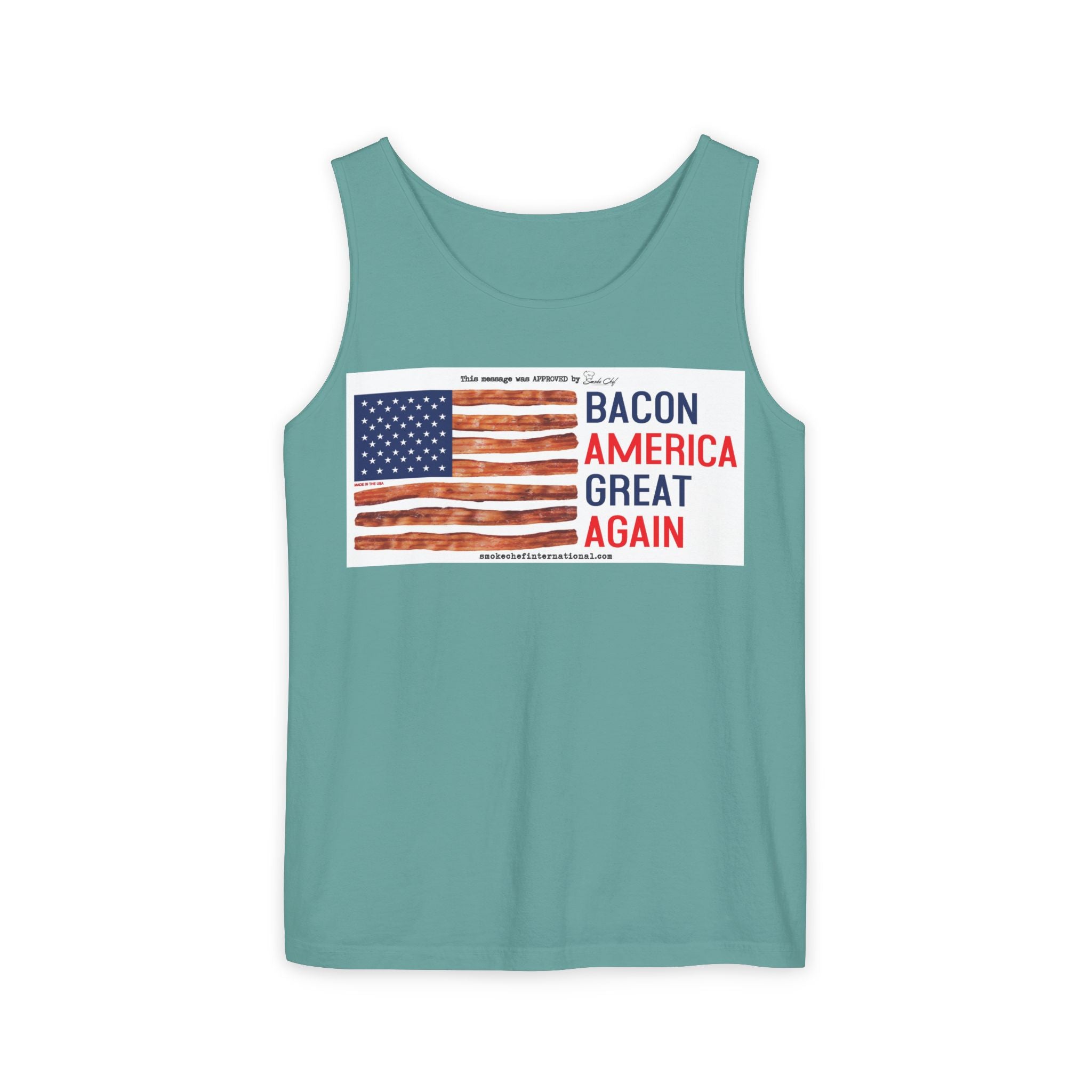 Bacon America Great Again Tank Top | American Flag Bacon Graphic