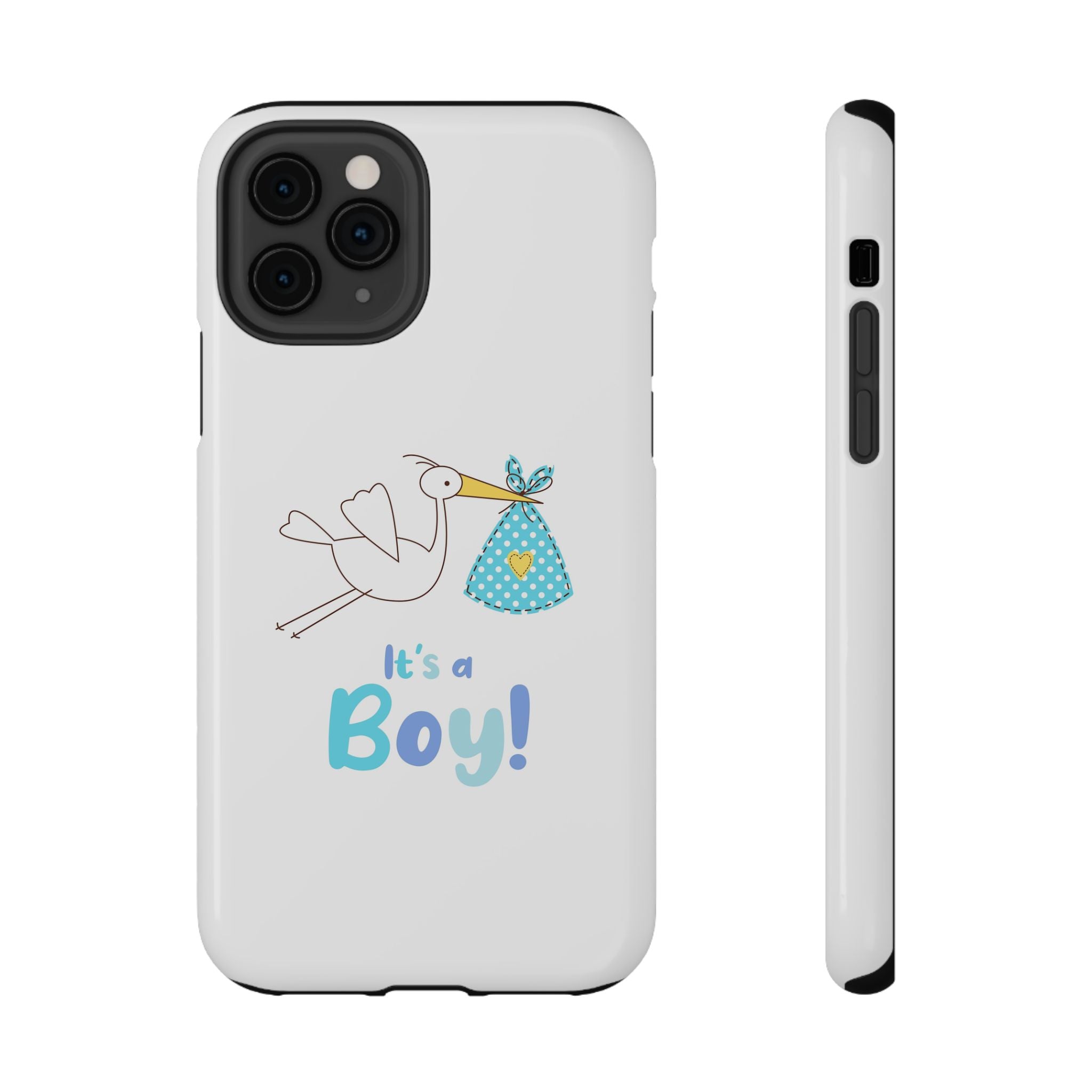 Stork 'It's a Boy' Phone Case | Impact-Resistant Case