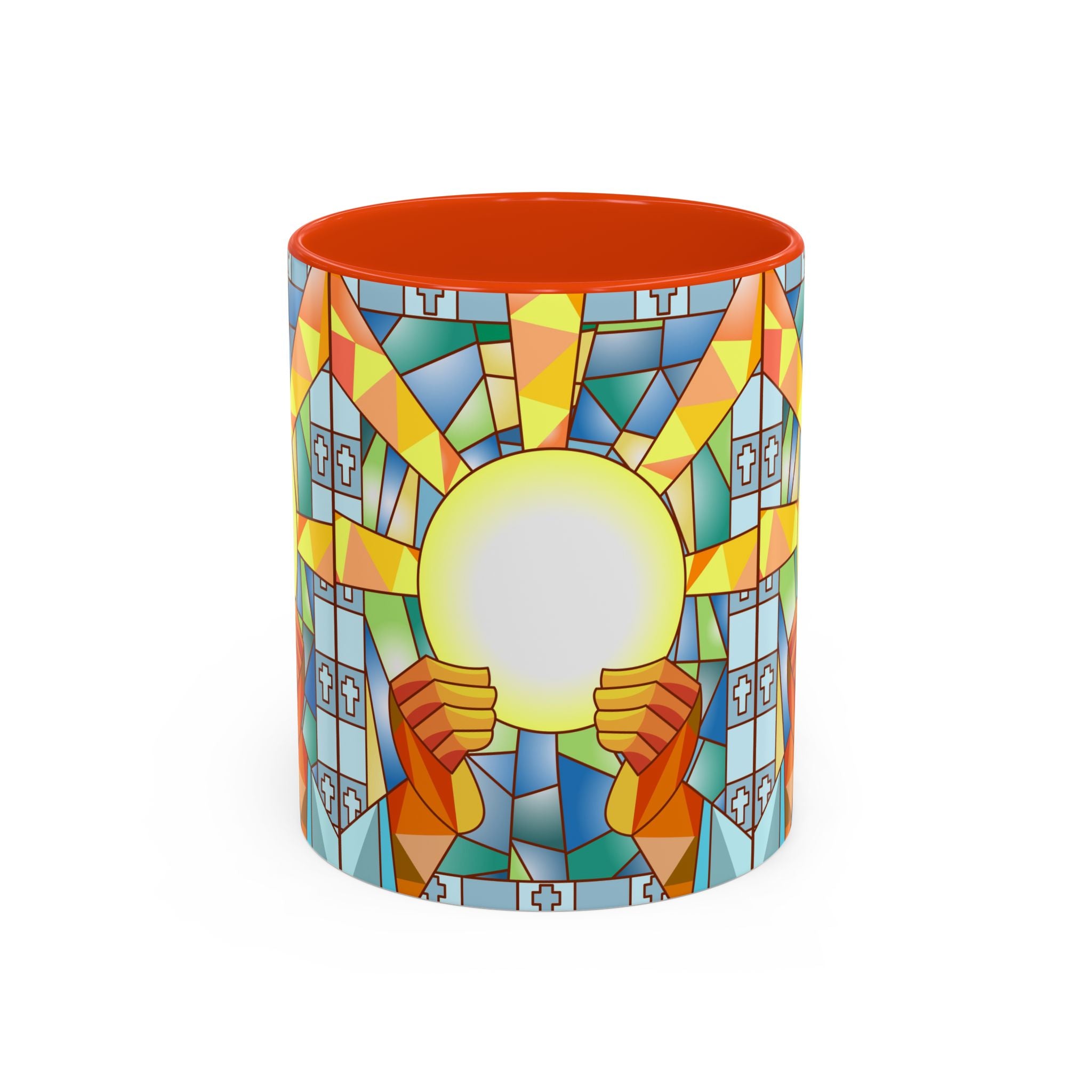 Stained Glass Eucharist Chalice Mug | Church Communion Ceramic Mug
