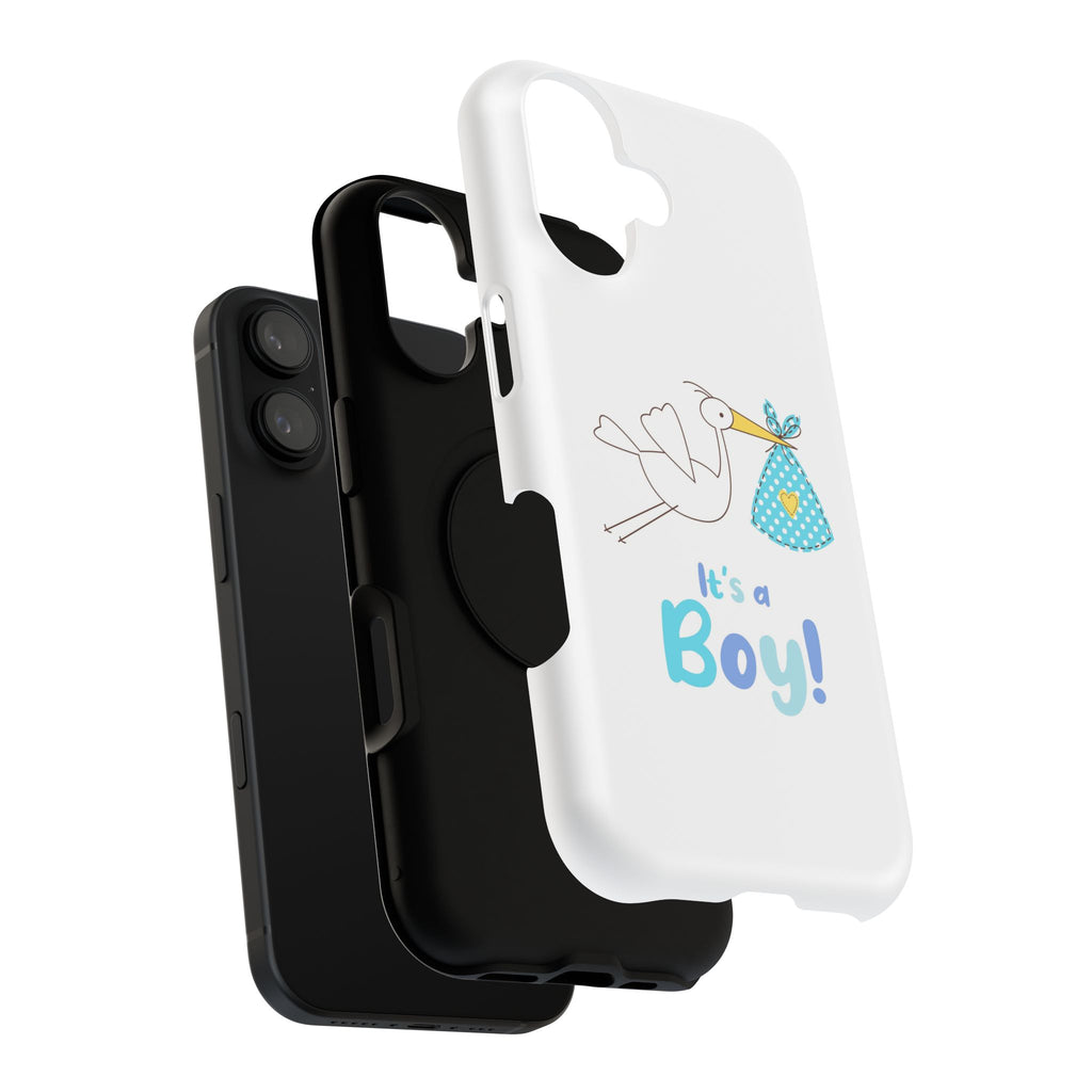 Stork 'It's a Boy' Phone Case | Impact-Resistant Case