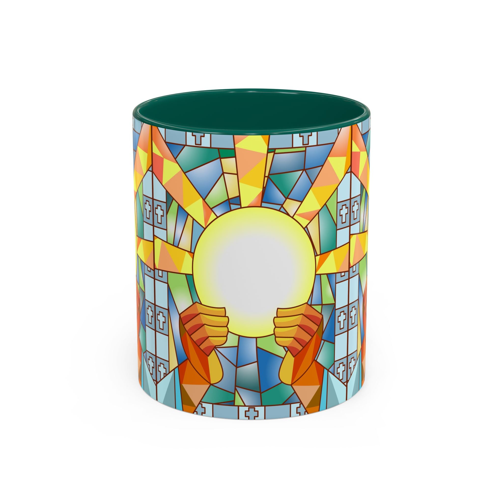 Stained Glass Eucharist Chalice Mug | Church Communion Ceramic Mug