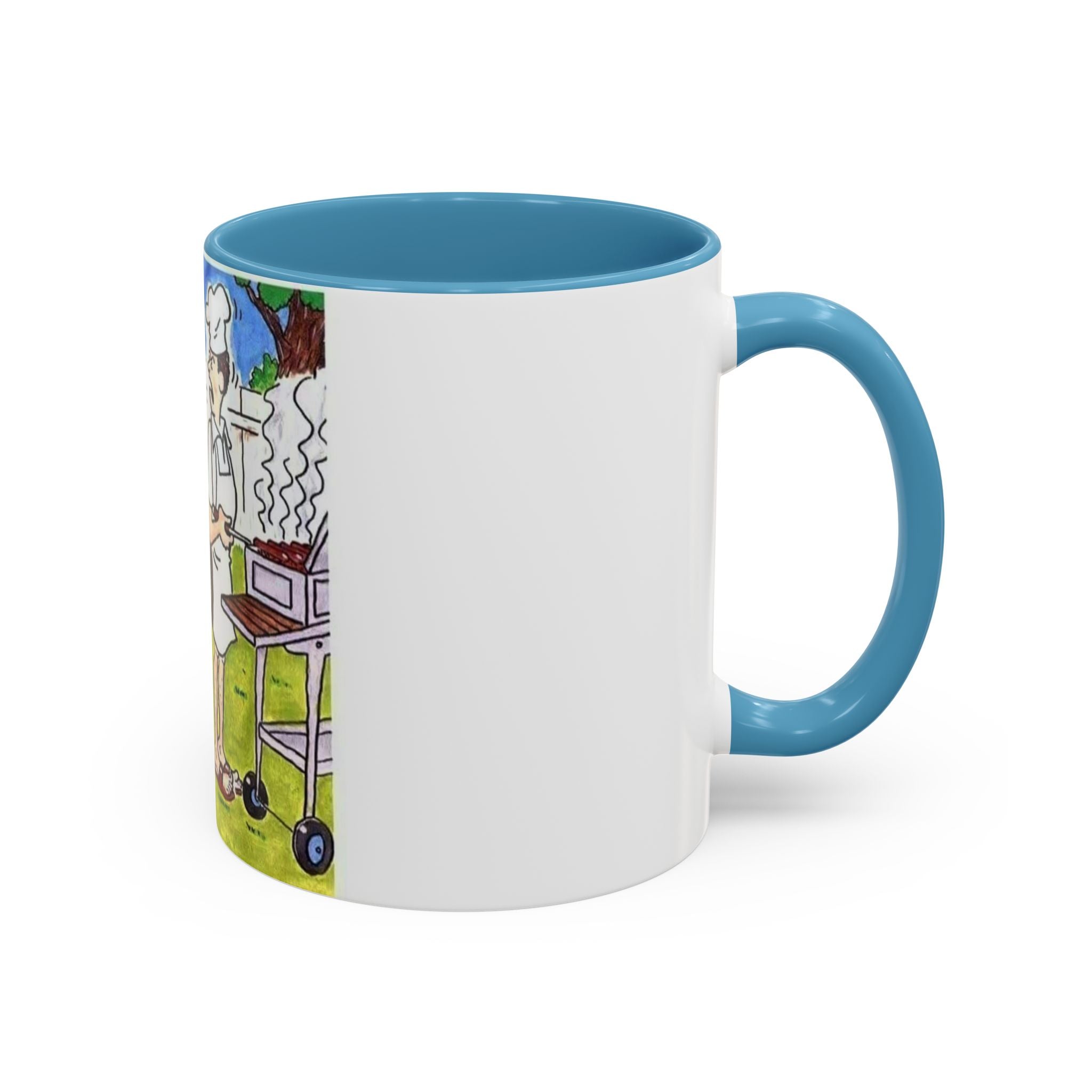 Backyard BBQ Cartoon mug | Accent Coffee Mug 11oz 15oz