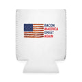 Bacon America Great Again Can Cooler Sleeve | Patriotic Bacon Flag