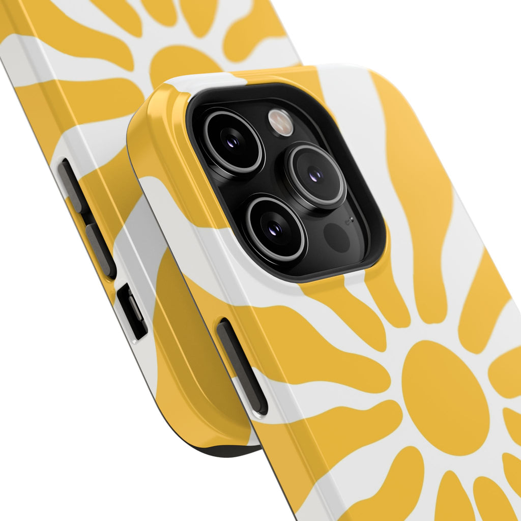 Retro Sunburst iPhone Case | Impact-Resistant Phone Case