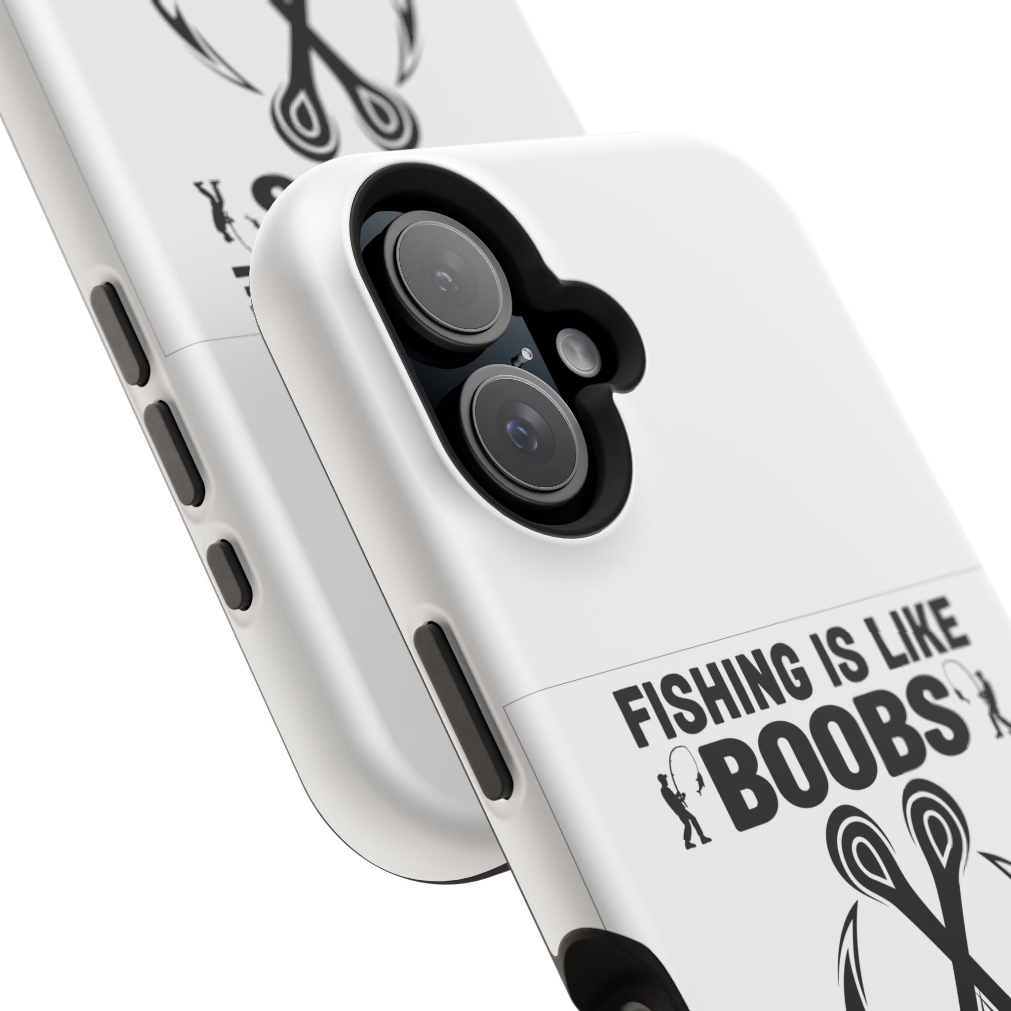 Fishing Is Like Boobs phone case | Impact-Resistant Case