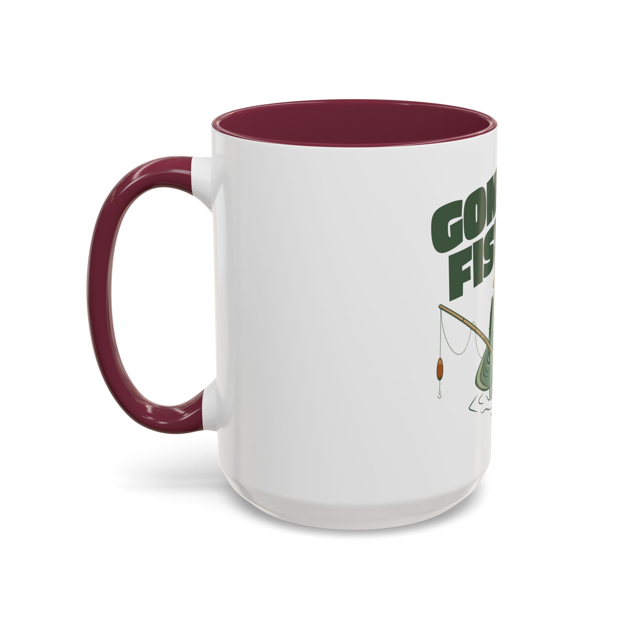 Gone Fishing fish character Mug | 11oz 15oz colorful ceramic