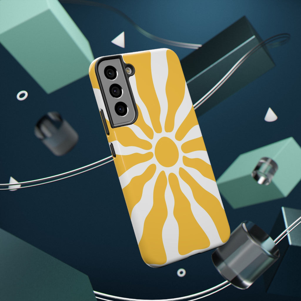 Retro Sunburst iPhone Case | Impact-Resistant Phone Case